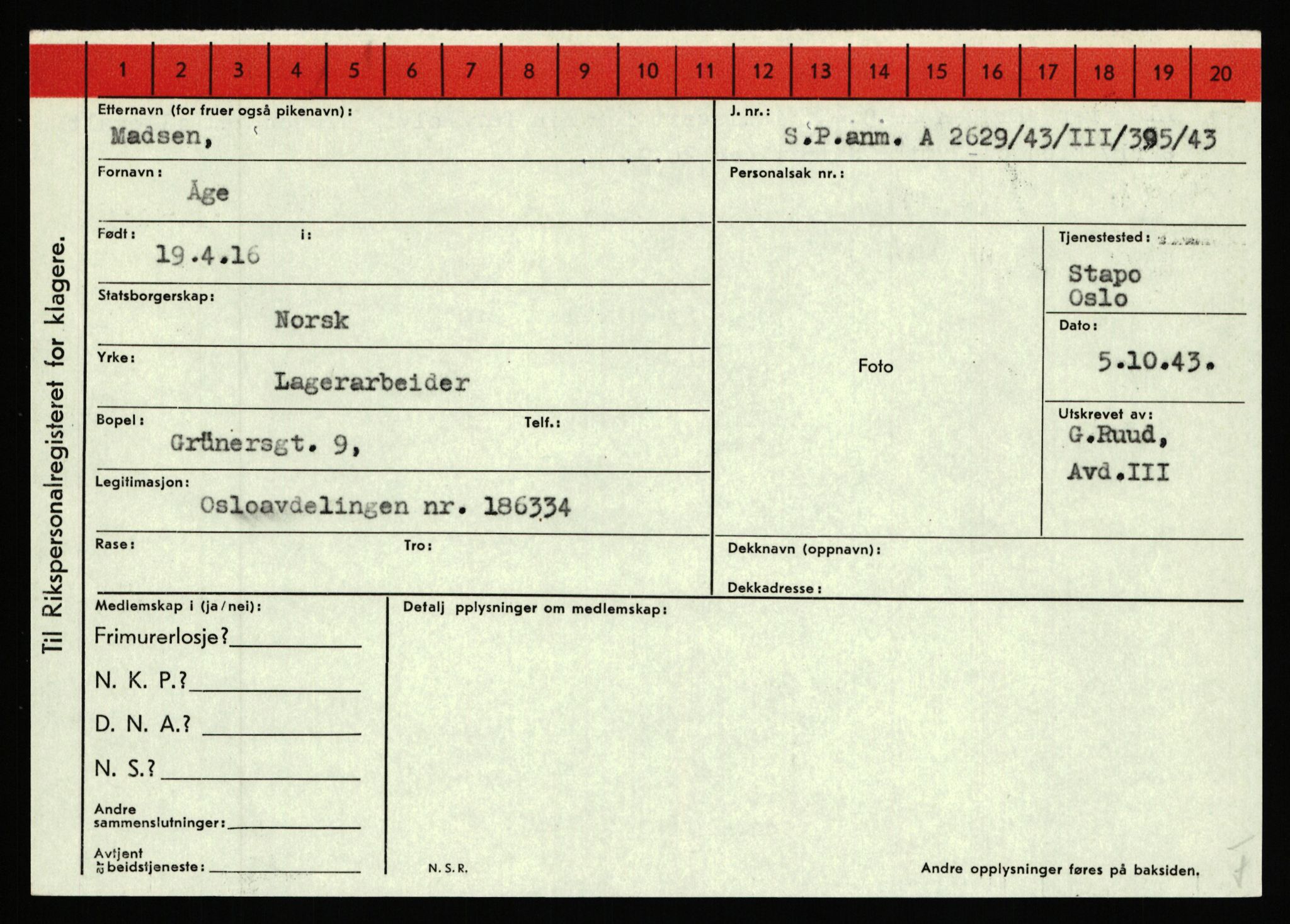 Statspolitiet - Hovedkontoret / Osloavdelingen, AV/RA-S-1329/C/Ca/L0010: Lind - Moksnes, 1943-1945, p. 2347