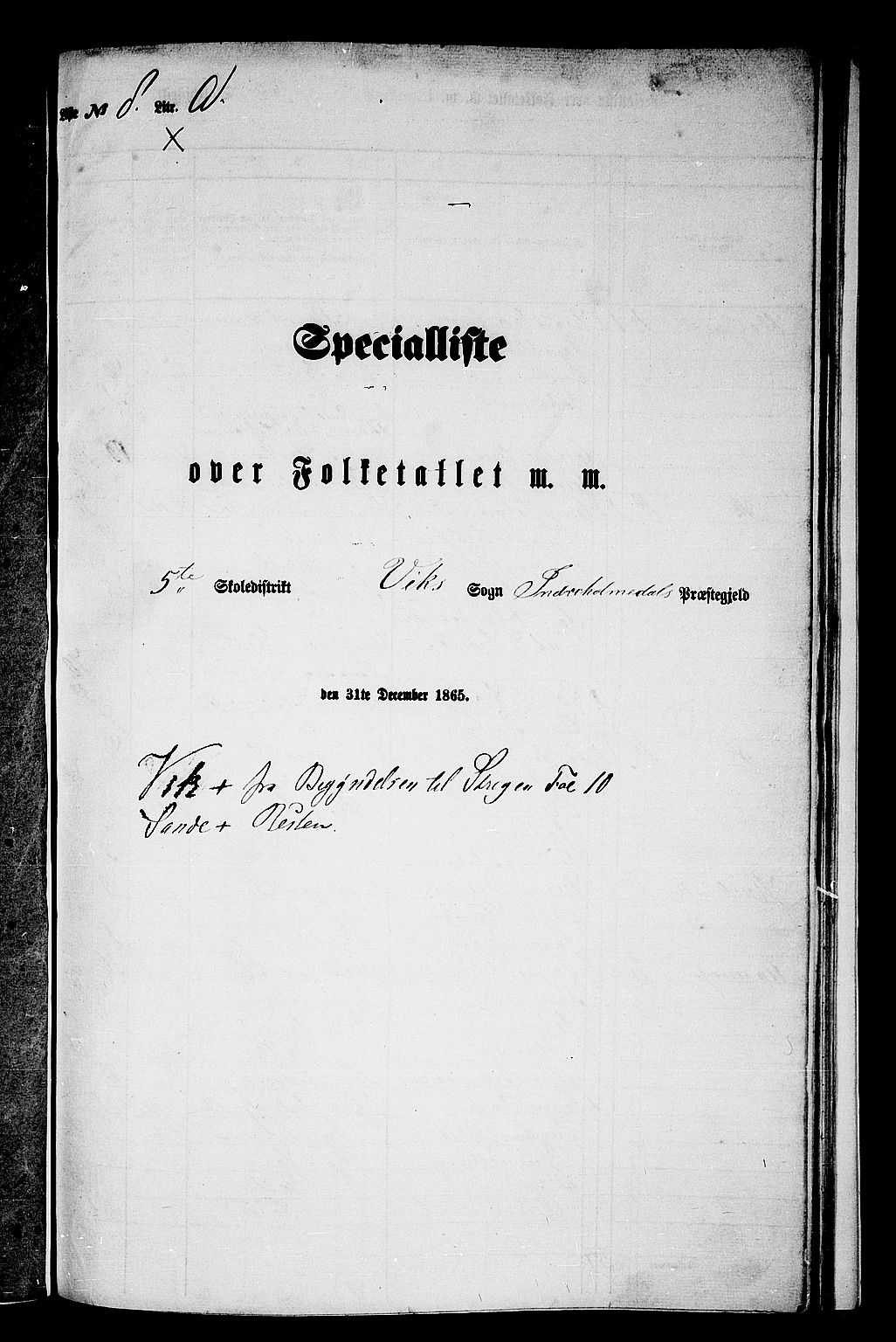 RA, 1865 census for Indre Holmedal, 1865, p. 140