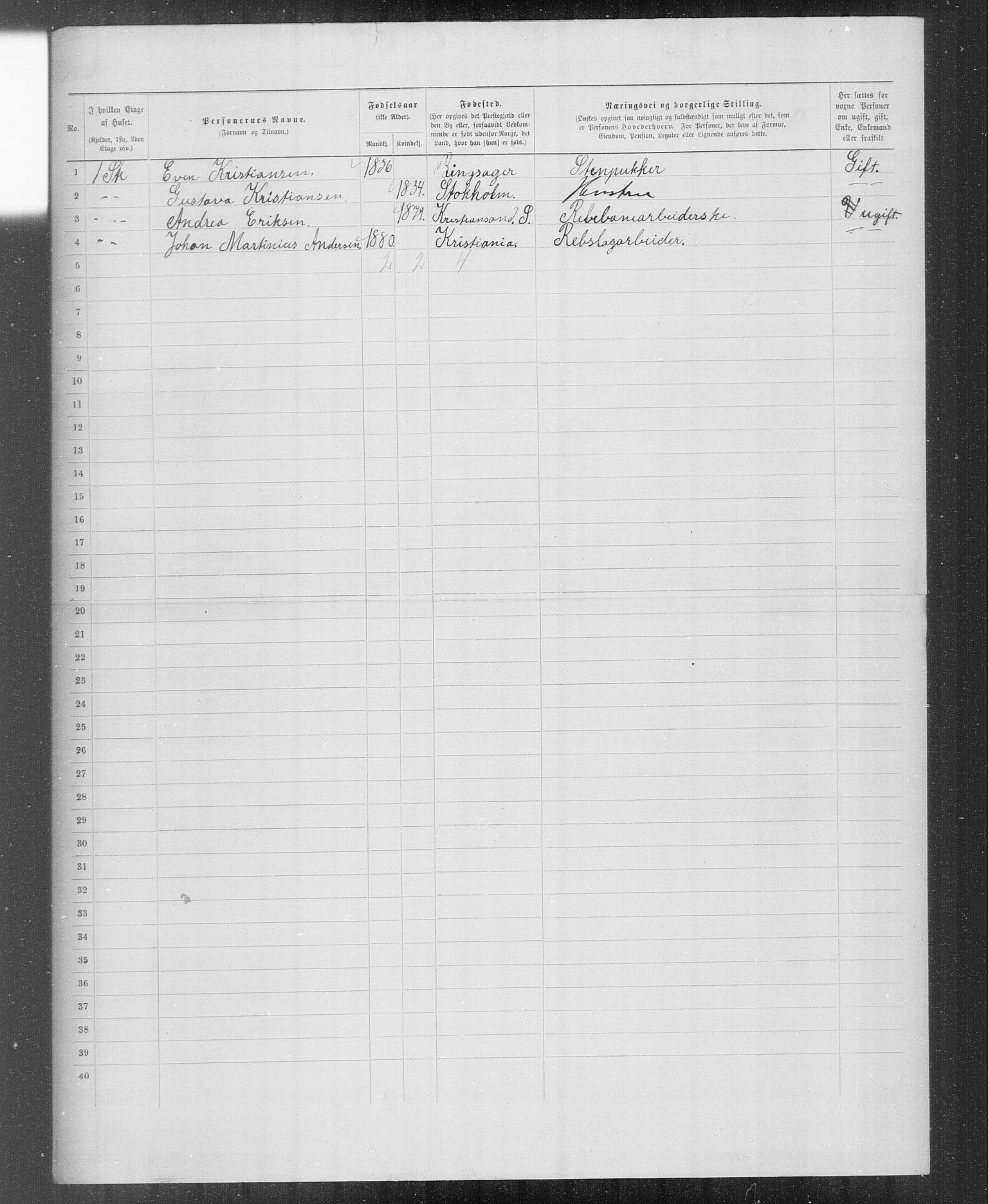 OBA, Municipal Census 1899 for Kristiania, 1899, p. 6222