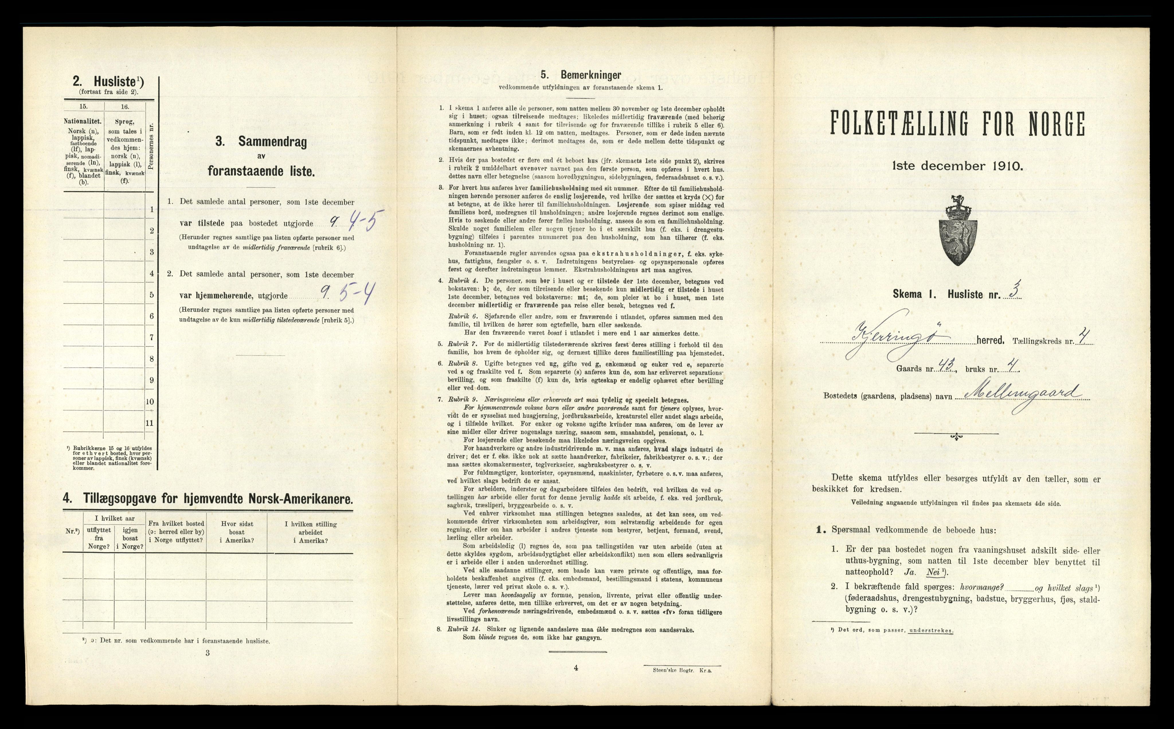 RA, 1910 census for Kjerringøy, 1910, p. 309