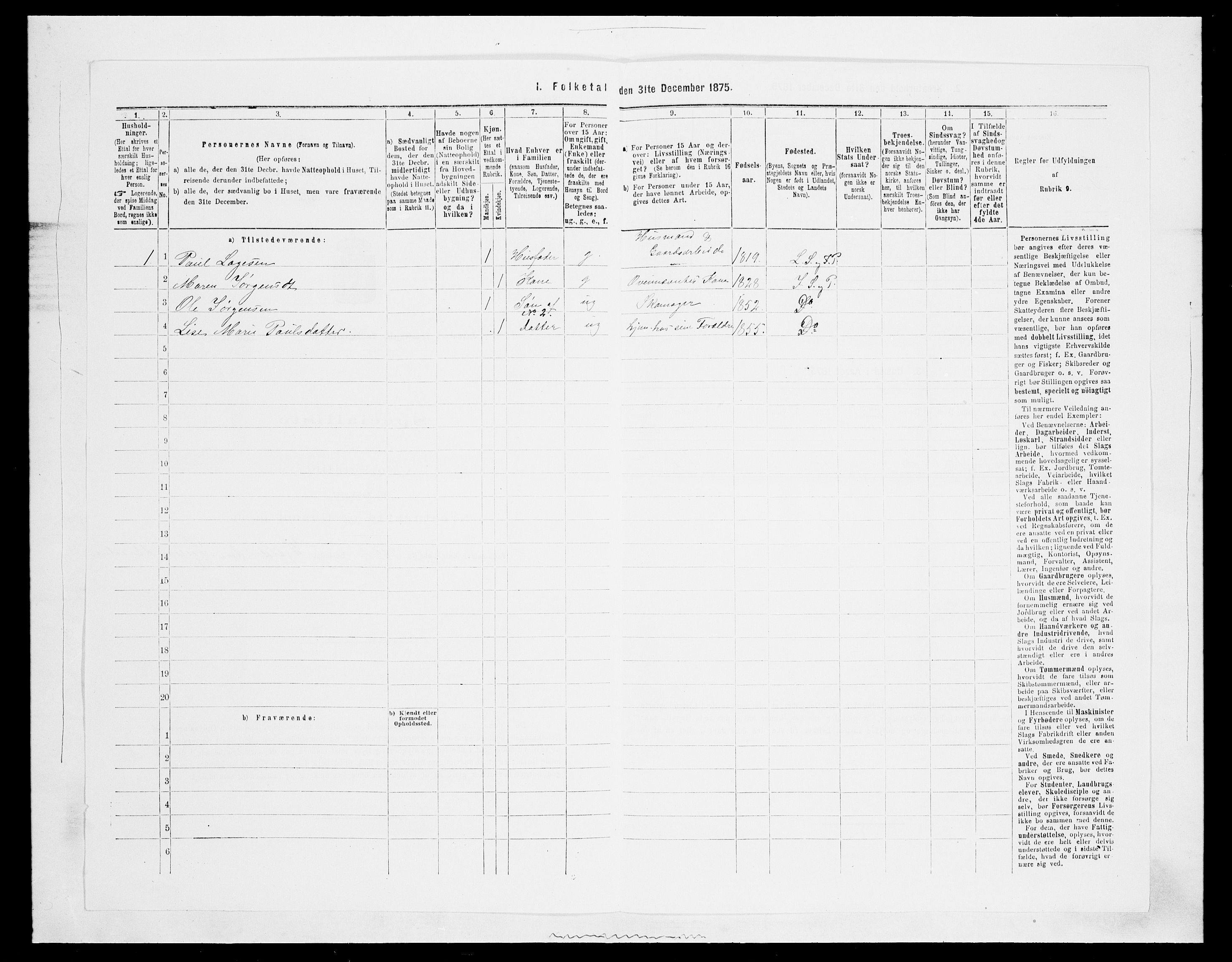 SAH, 1875 census for 0532P Jevnaker, 1875, p. 1763