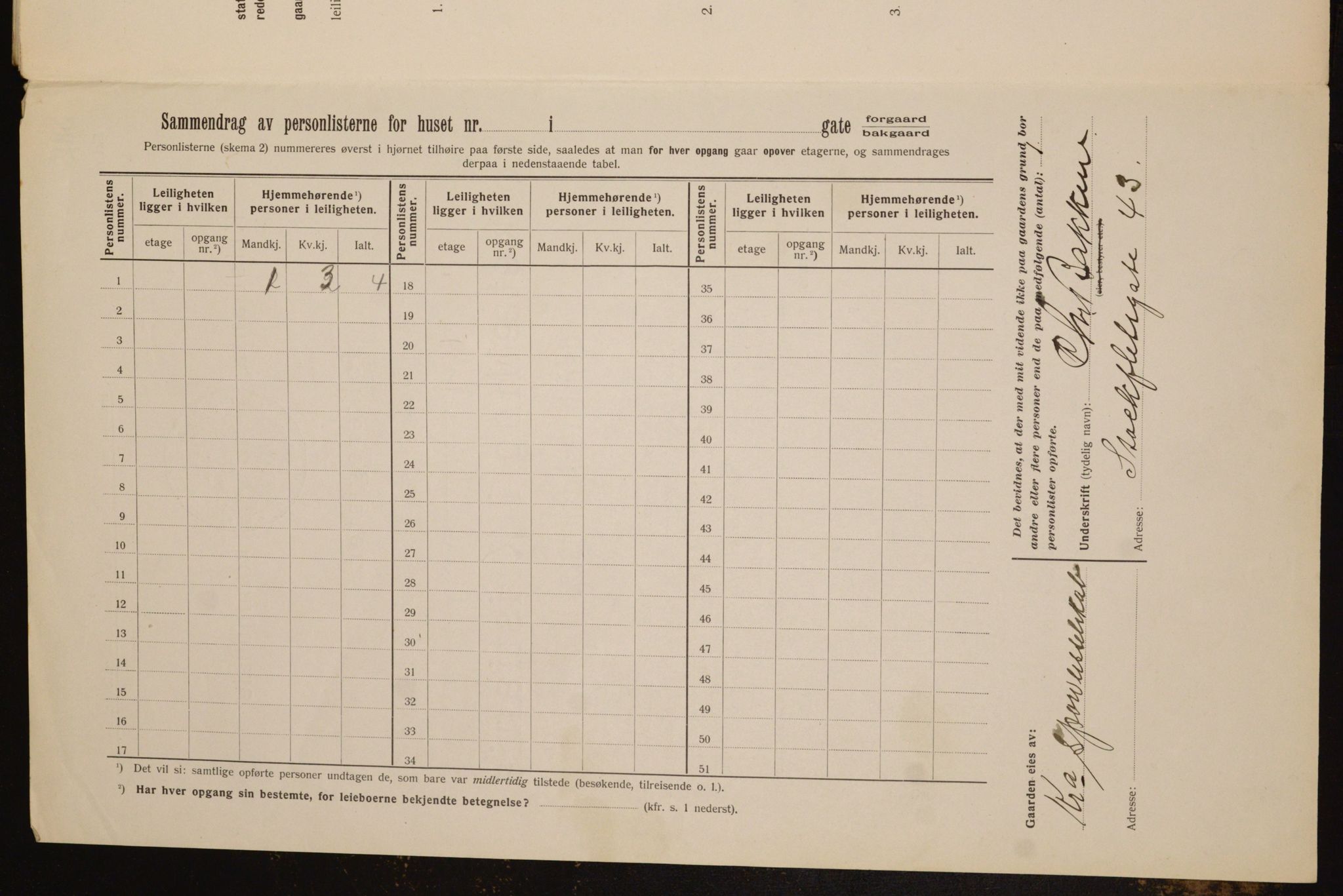 OBA, Municipal Census 1912 for Kristiania, 1912, p. 102368