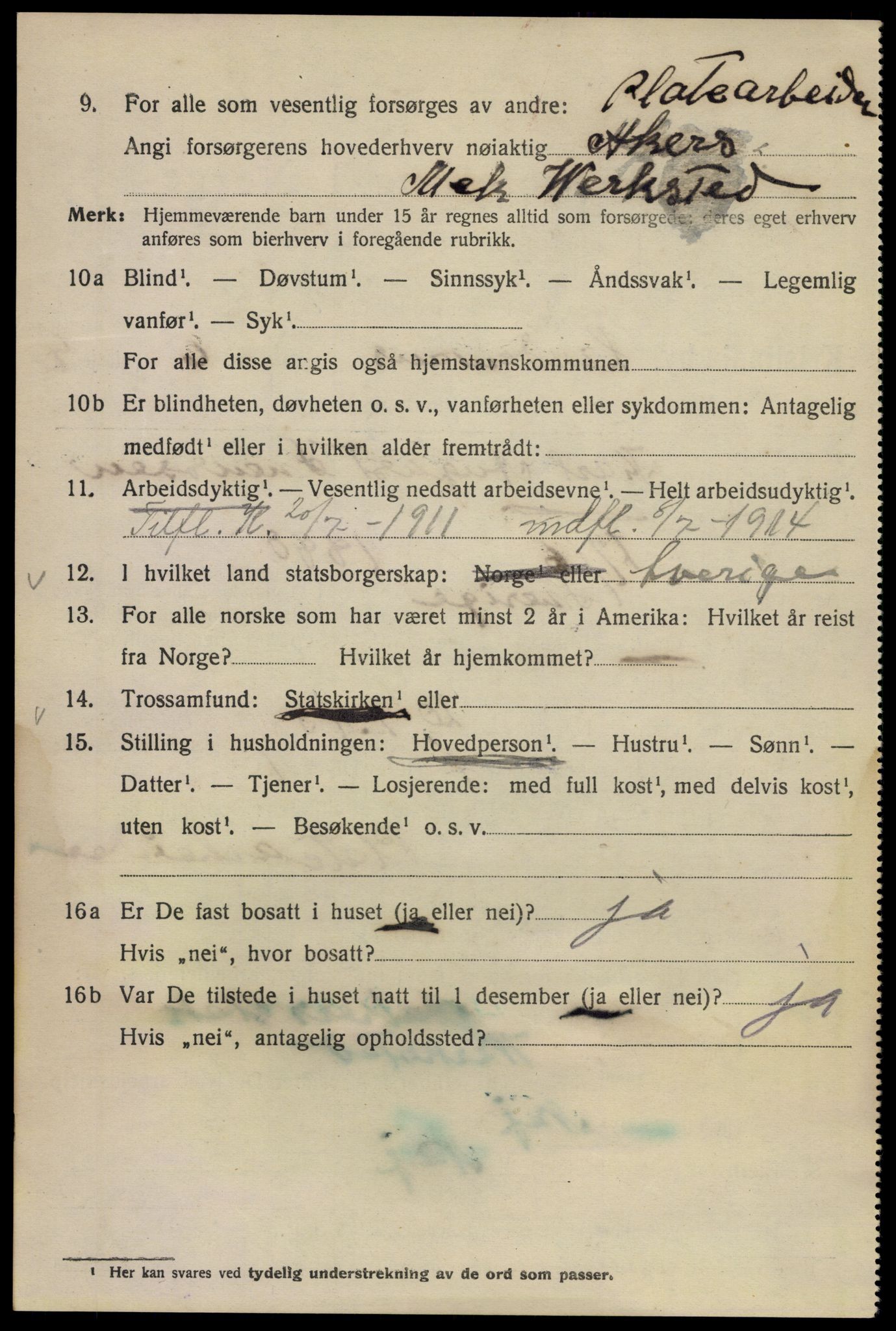 SAO, 1920 census for Kristiania, 1920, p. 365024