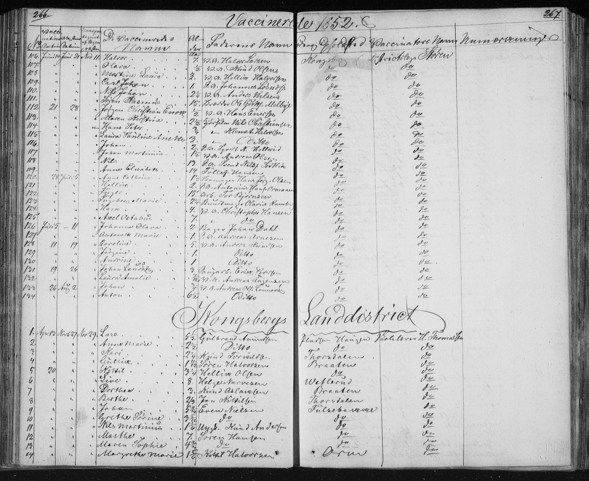 Kongsberg kirkebøker, AV/SAKO-A-22/F/Fa/L0009: Parish register (official) no. I 9, 1839-1858, p. 266-267