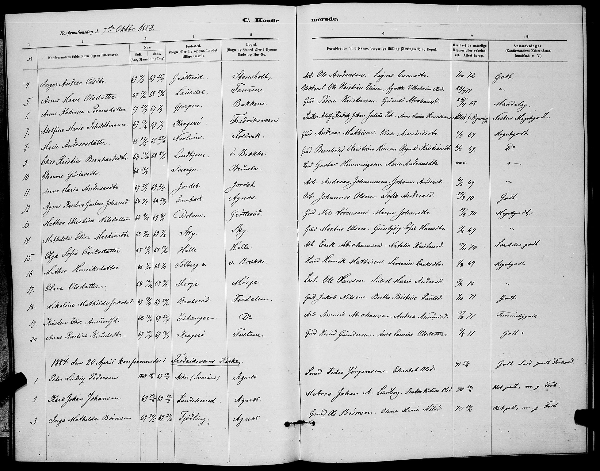 Brunlanes kirkebøker, AV/SAKO-A-342/G/Ga/L0003: Parish register (copy) no. I 3, 1877-1898