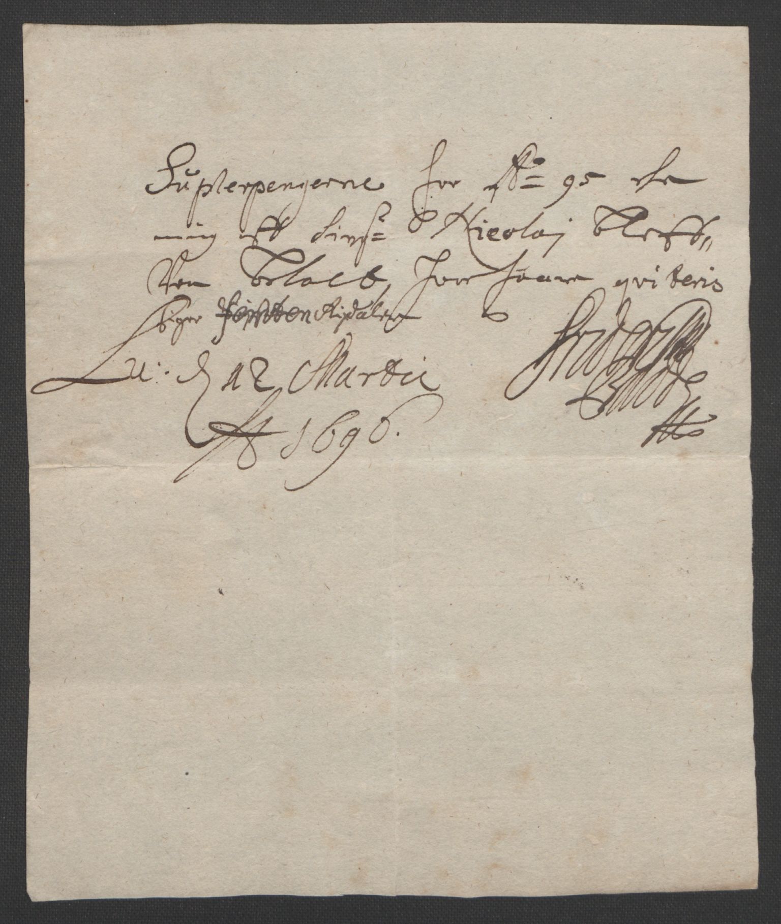 Rentekammeret inntil 1814, Reviderte regnskaper, Fogderegnskap, RA/EA-4092/R01/L0012: Fogderegnskap Idd og Marker, 1694-1695, p. 263