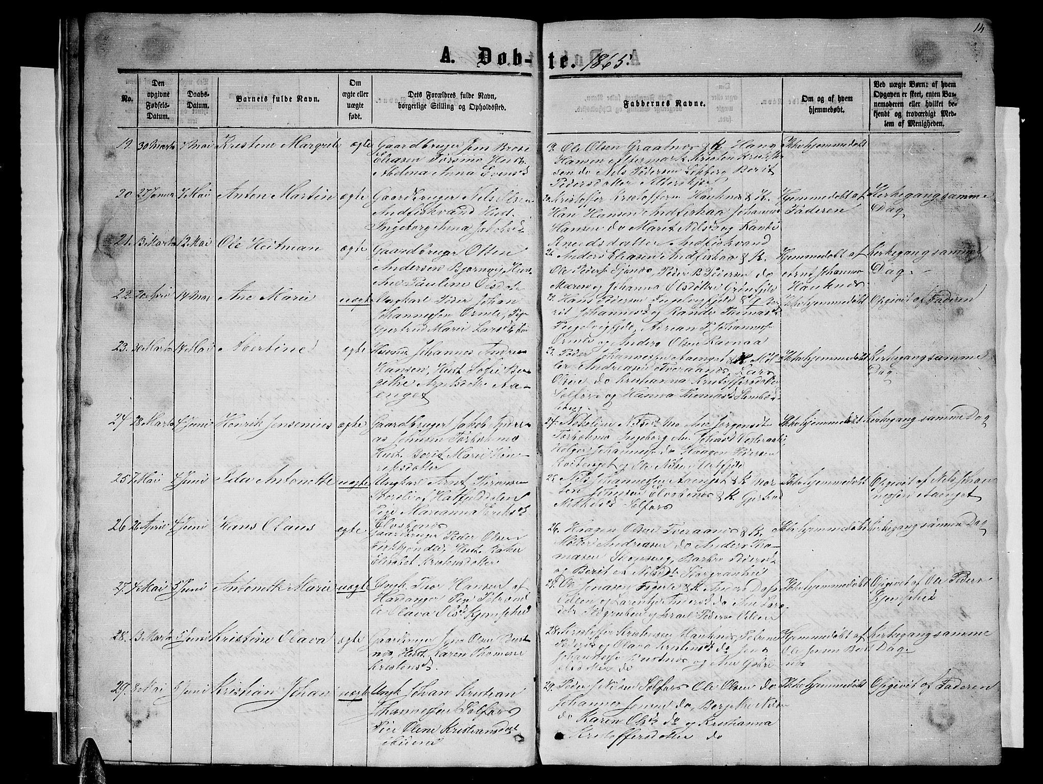 Ministerialprotokoller, klokkerbøker og fødselsregistre - Nordland, SAT/A-1459/827/L0415: Parish register (copy) no. 827C04, 1864-1886, p. 14