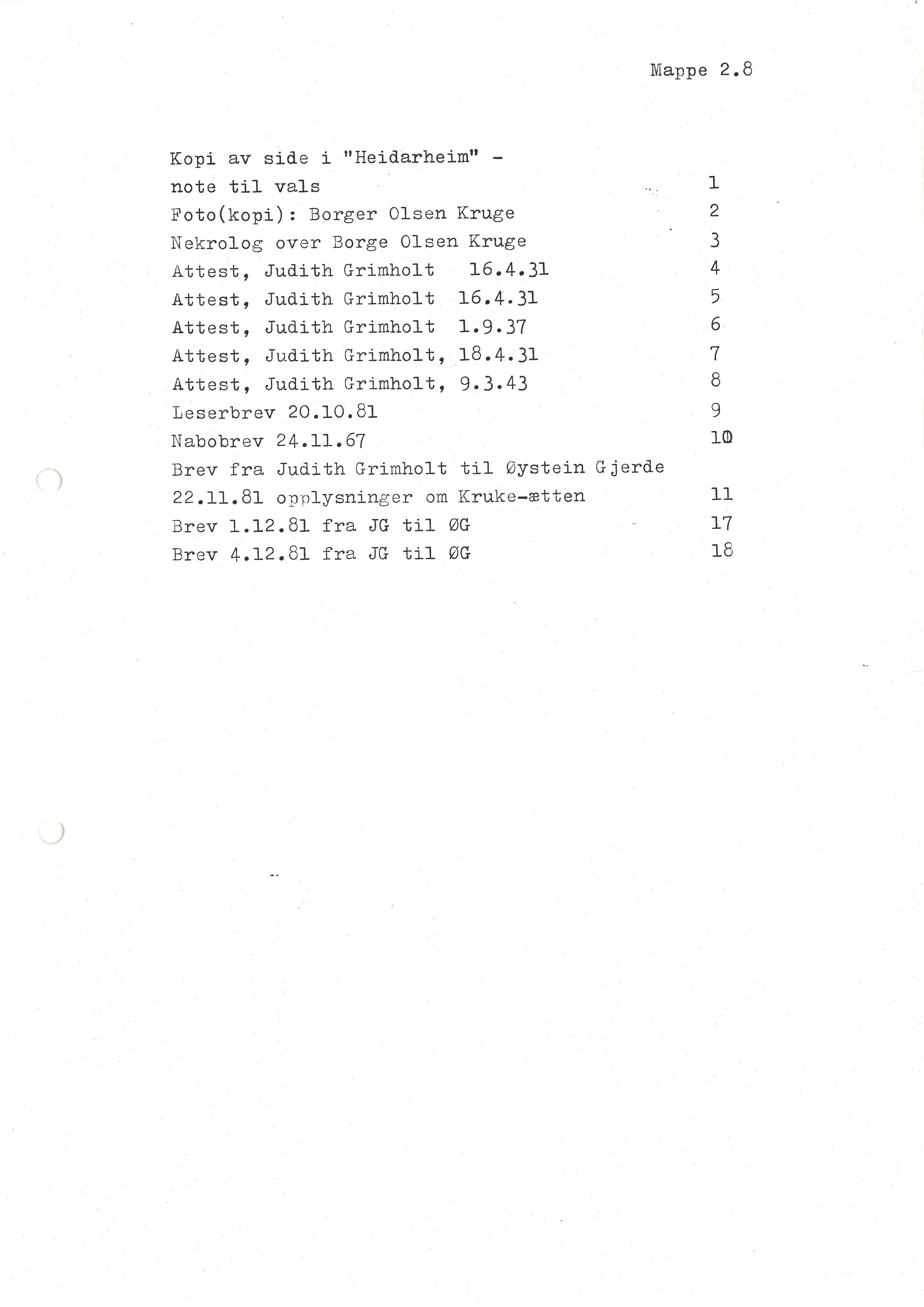 Sa 16 - Folkemusikk fra Vestfold, Gjerdesamlingen, VEMU/A-1868/F/L0002: Innsamlet dokumentasjon, 1979-1986