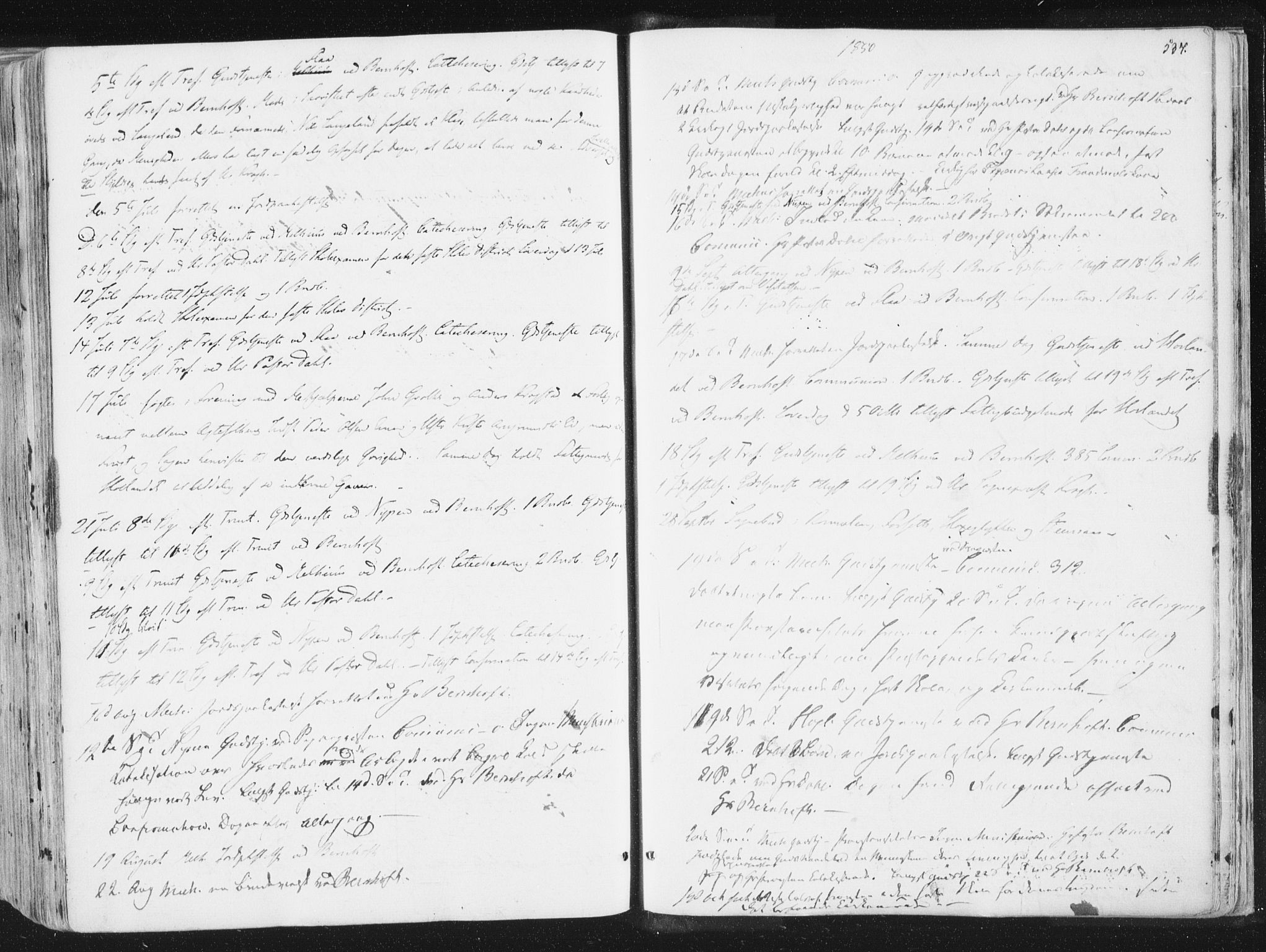 Ministerialprotokoller, klokkerbøker og fødselsregistre - Sør-Trøndelag, SAT/A-1456/691/L1074: Parish register (official) no. 691A06, 1842-1852, p. 537
