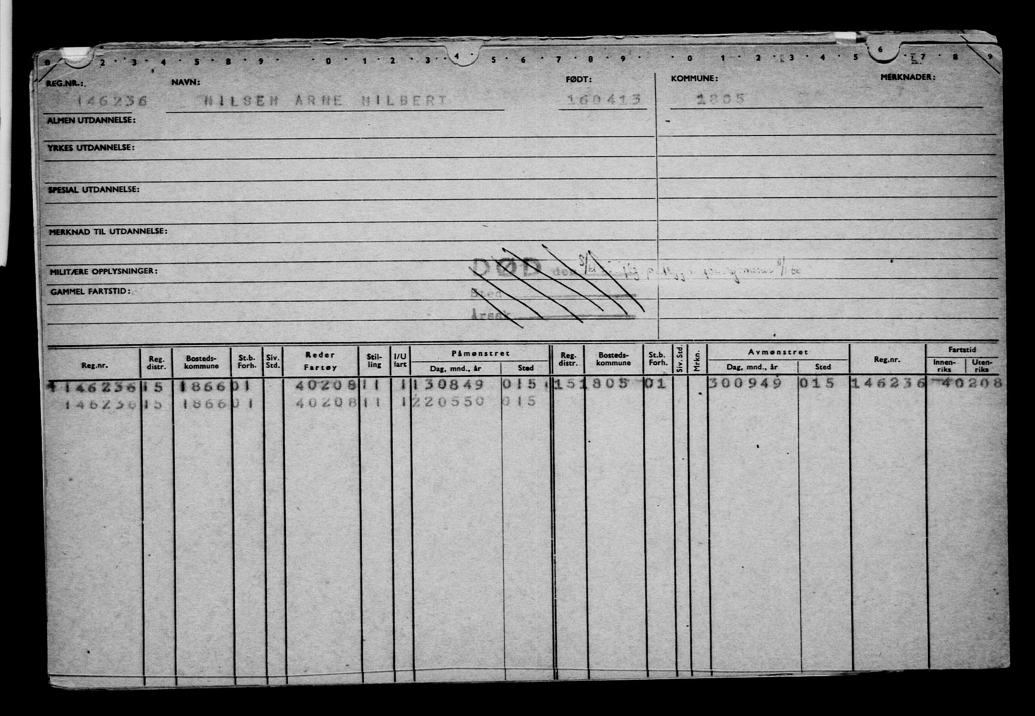 Direktoratet for sjømenn, AV/RA-S-3545/G/Gb/L0112: Hovedkort, 1913, p. 92