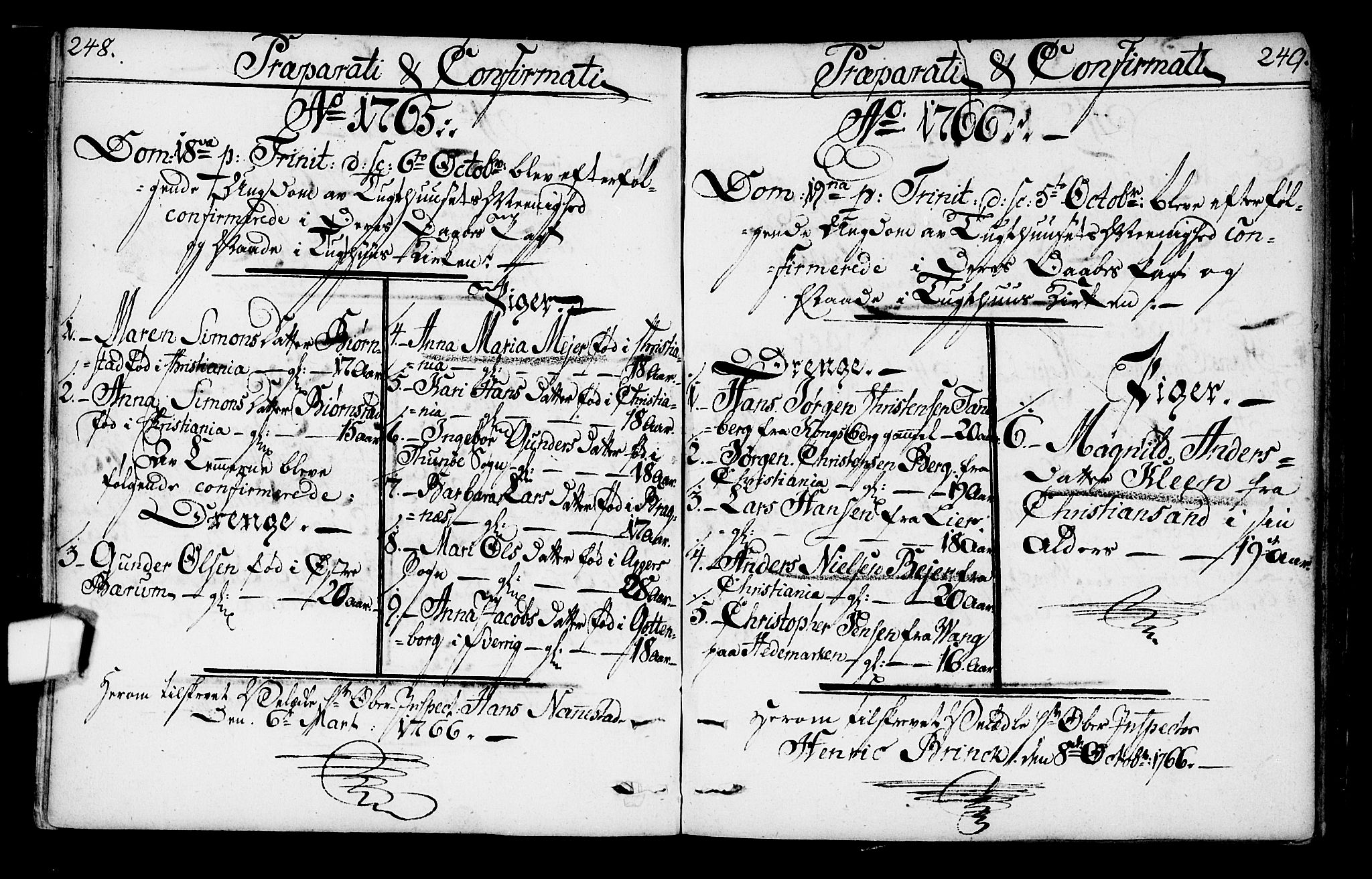 Kristiania tukthusprest Kirkebøker, SAO/A-10881/F/Fa/L0001: Parish register (official) no. 1, 1758-1828, p. 248-249