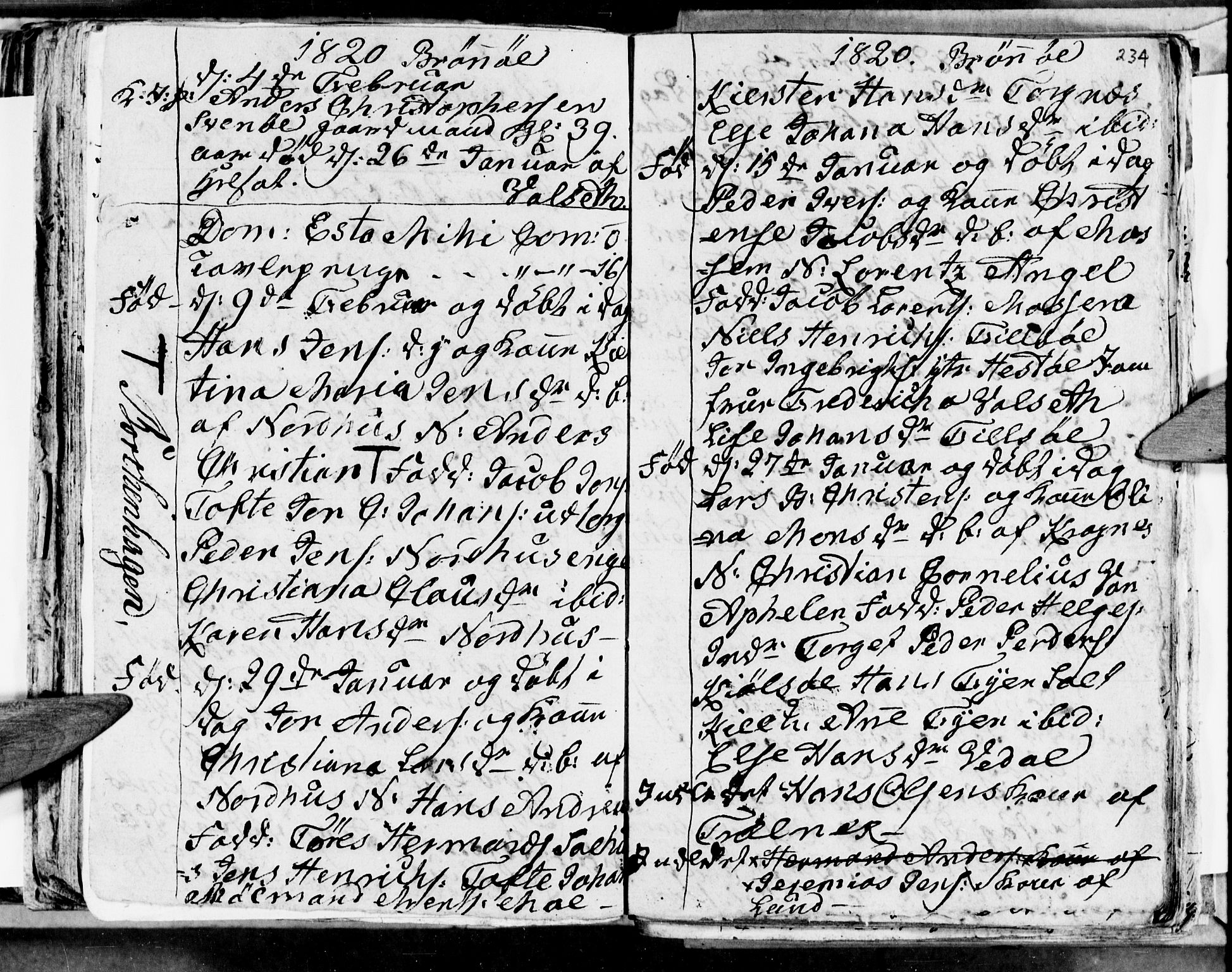 Ministerialprotokoller, klokkerbøker og fødselsregistre - Nordland, SAT/A-1459/813/L0209: Parish register (copy) no. 813C01, 1803-1821, p. 234