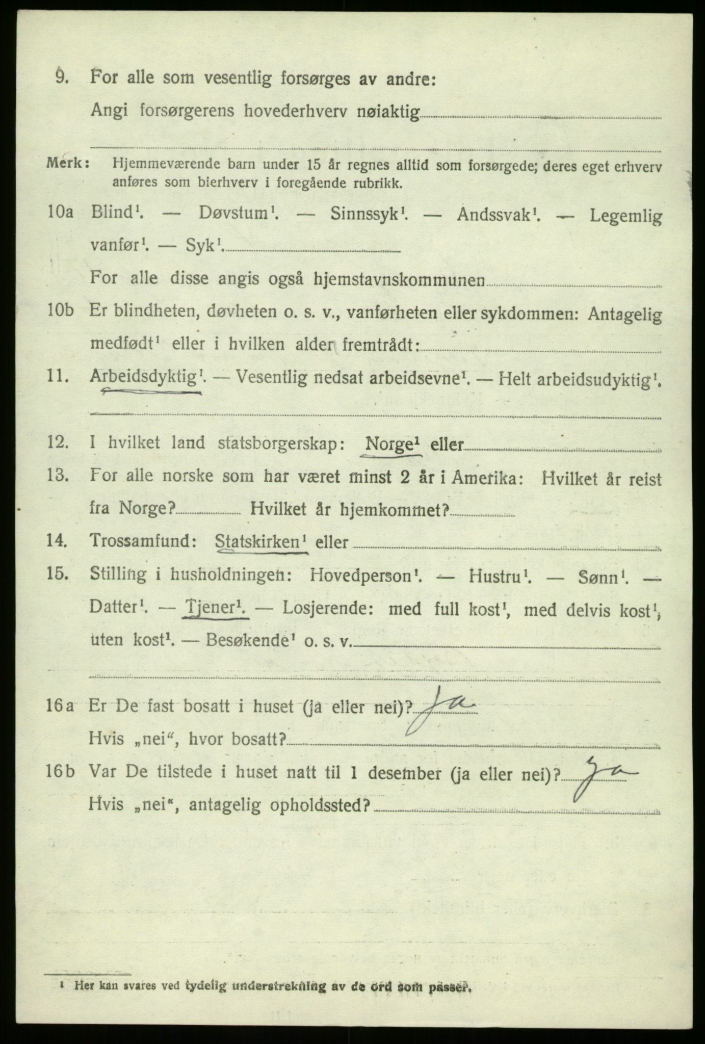 SAB, 1920 census for Manger, 1920, p. 9713