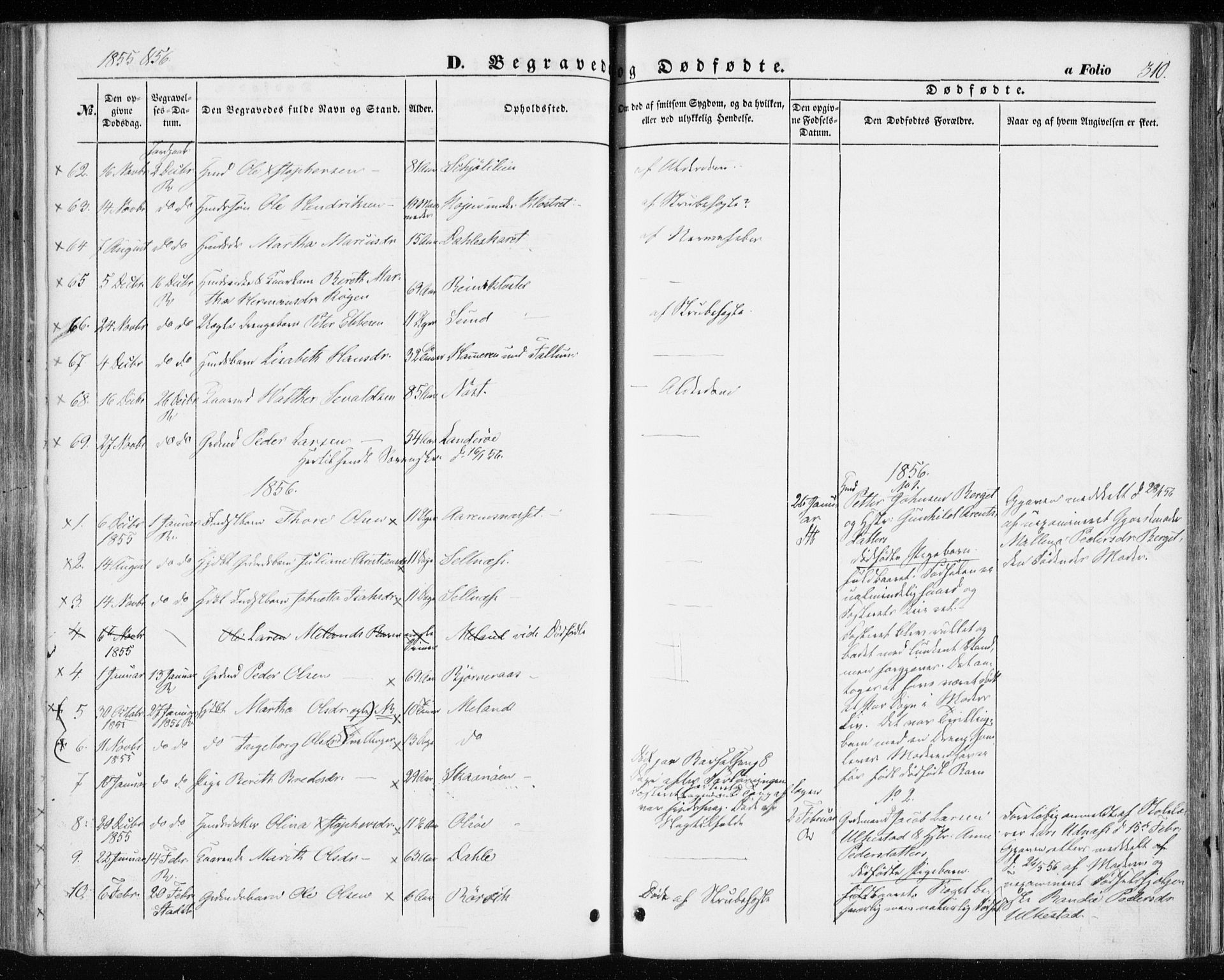Ministerialprotokoller, klokkerbøker og fødselsregistre - Sør-Trøndelag, SAT/A-1456/646/L0611: Parish register (official) no. 646A09, 1848-1857, p. 310