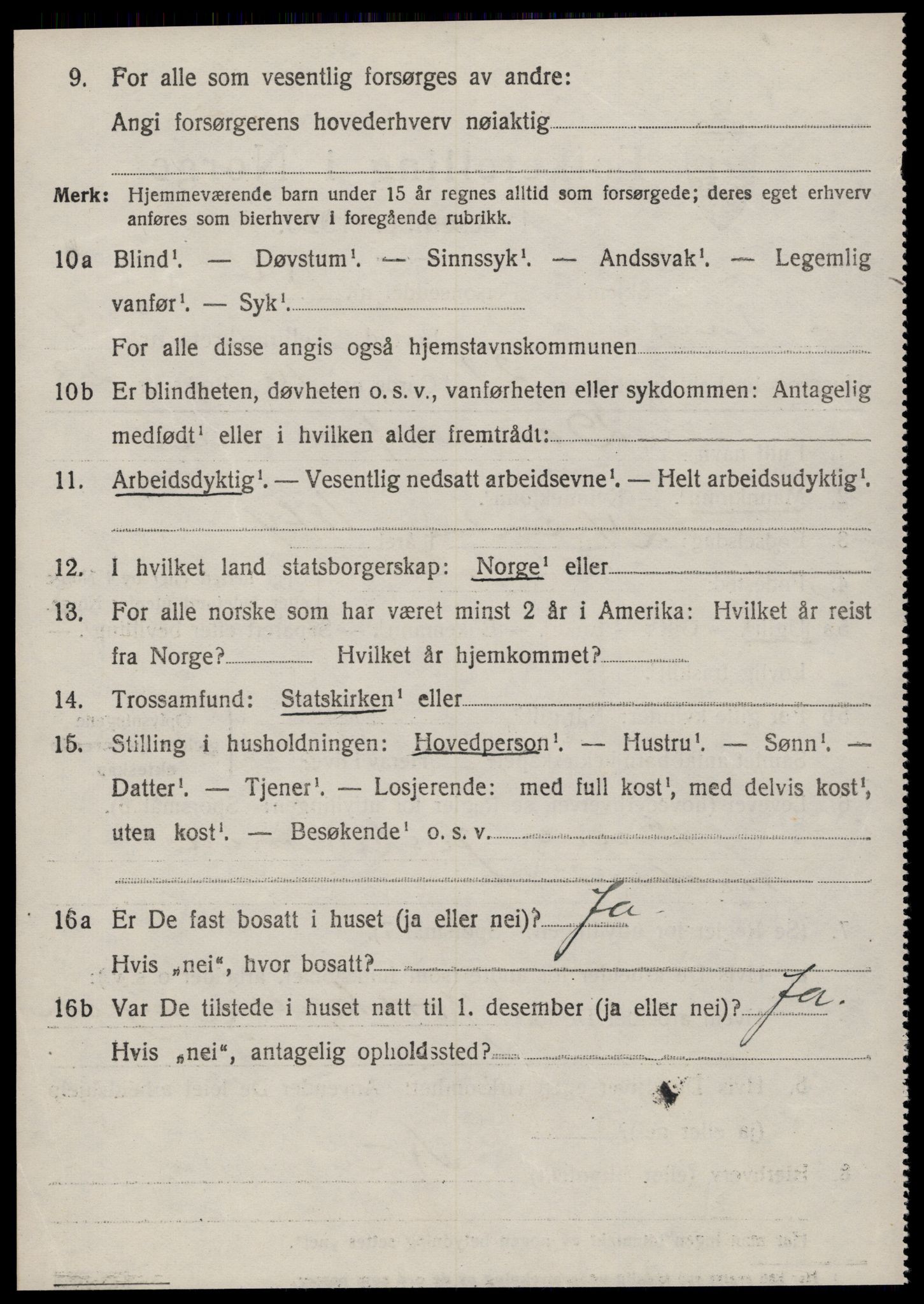 SAT, 1920 census for Tustna, 1920, p. 2024