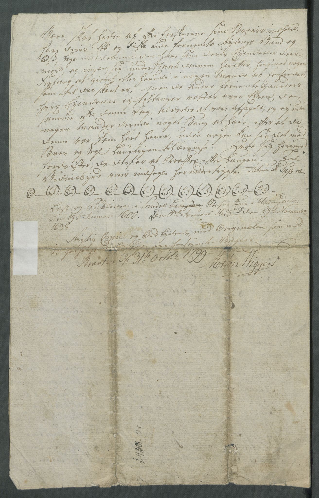 Riksarkivets diplomsamling, AV/RA-EA-5965/F02/L0105: Dokumenter, 1598, p. 37