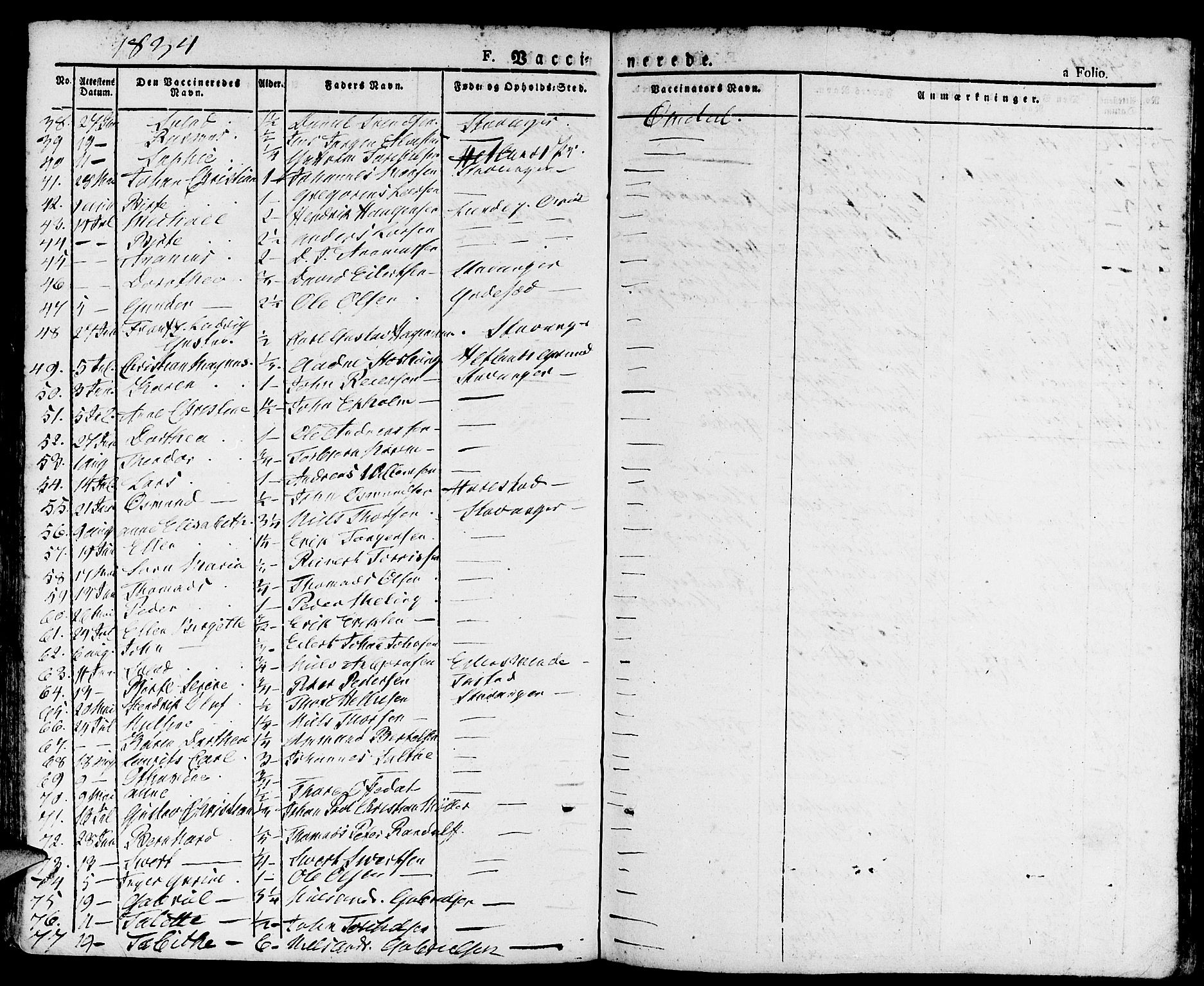 Domkirken sokneprestkontor, AV/SAST-A-101812/001/30/30BA/L0011: Parish register (official) no. A 11, 1832-1856