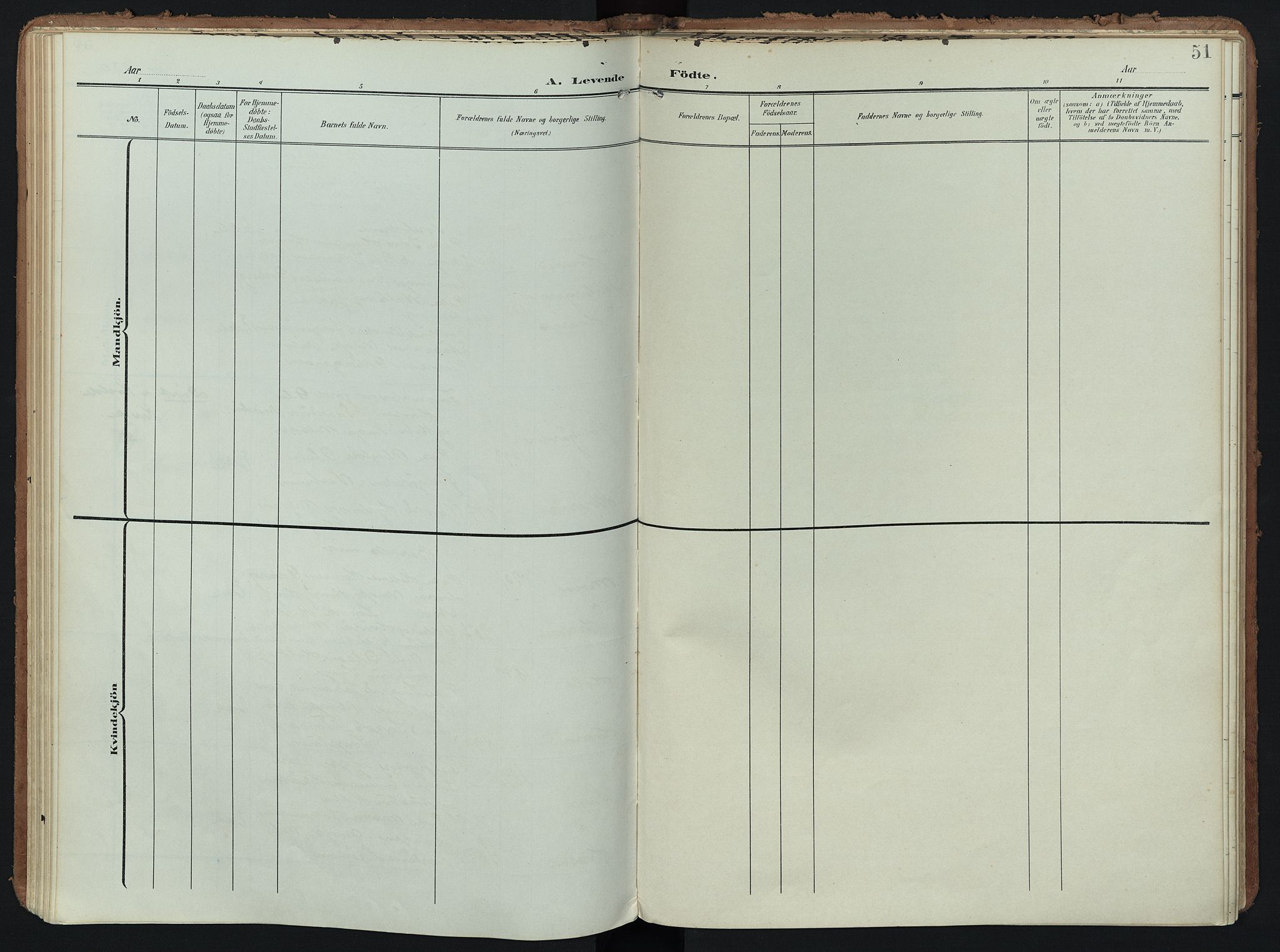Hedrum kirkebøker, SAKO/A-344/F/Fc/L0002: Parish register (official) no. III 2, 1907-1930, p. 51