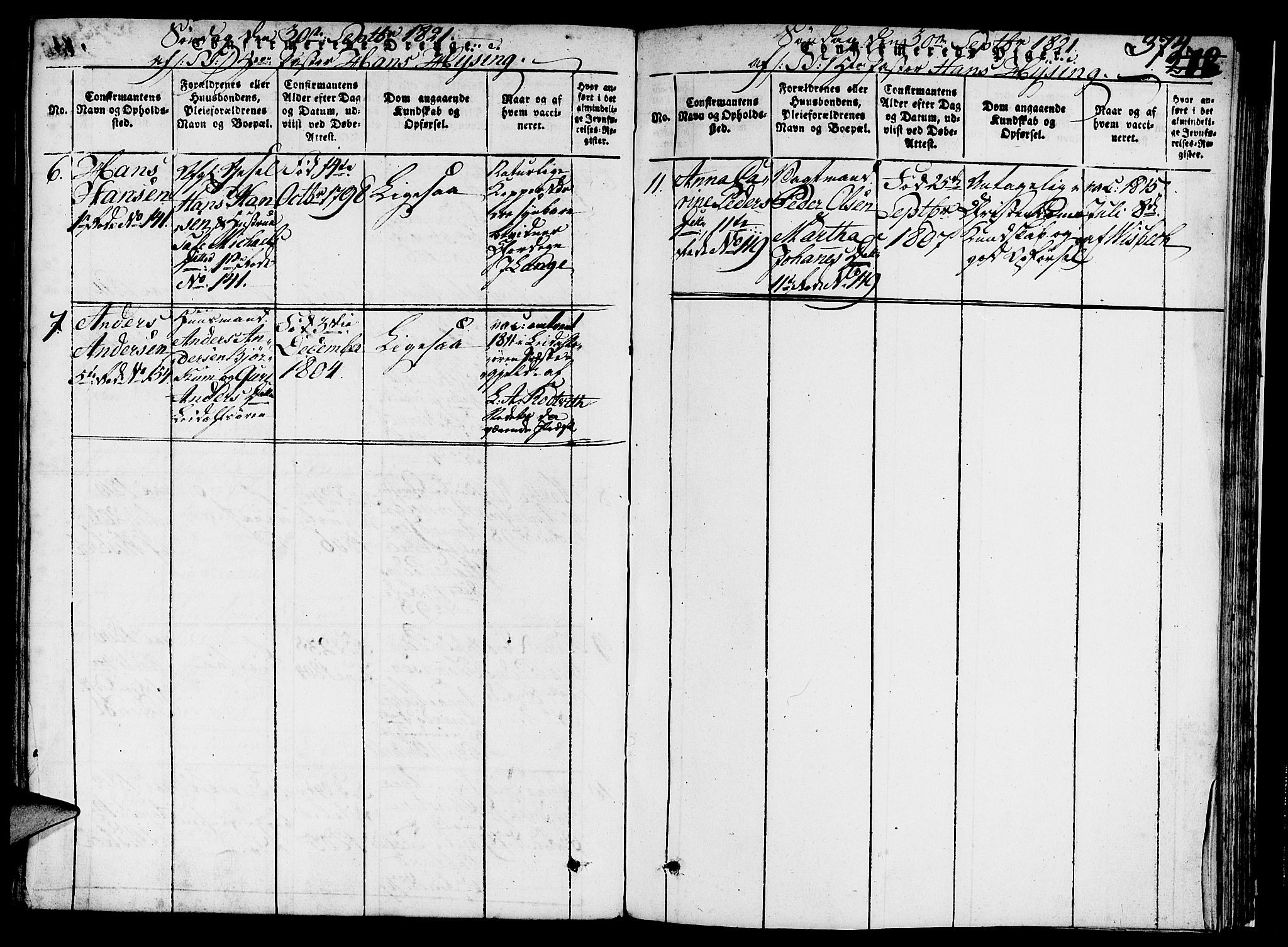 Nykirken Sokneprestembete, SAB/A-77101/H/Hab/L0003: Parish register (copy) no. A 4, 1816-1821, p. 374