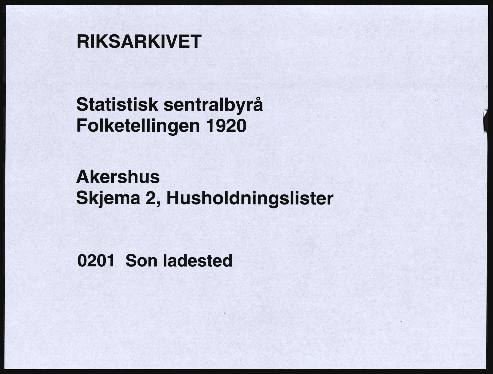 SAO, 1920 census for Son, 1920, p. 222