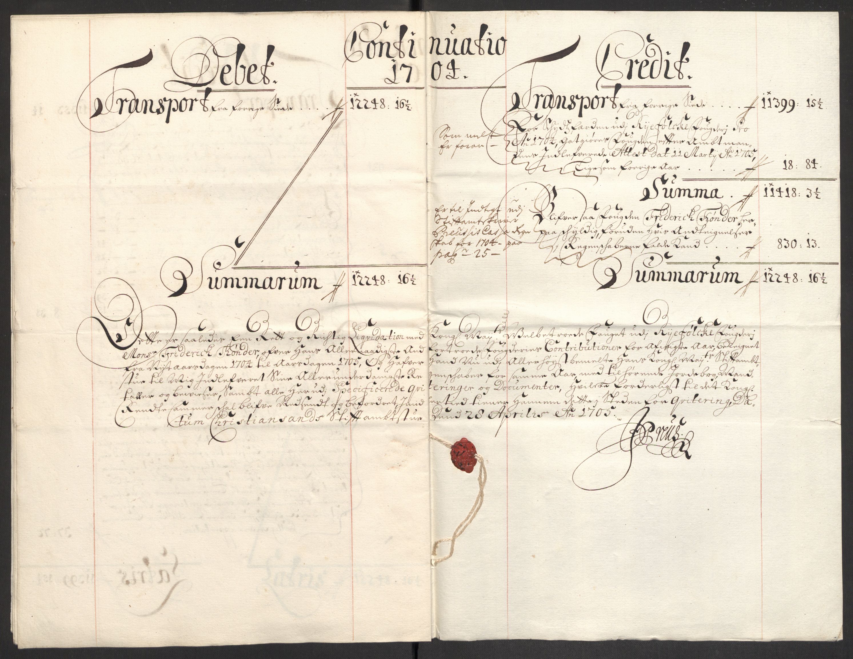 Rentekammeret inntil 1814, Reviderte regnskaper, Fogderegnskap, AV/RA-EA-4092/R47/L2860: Fogderegnskap Ryfylke, 1703-1705, p. 155