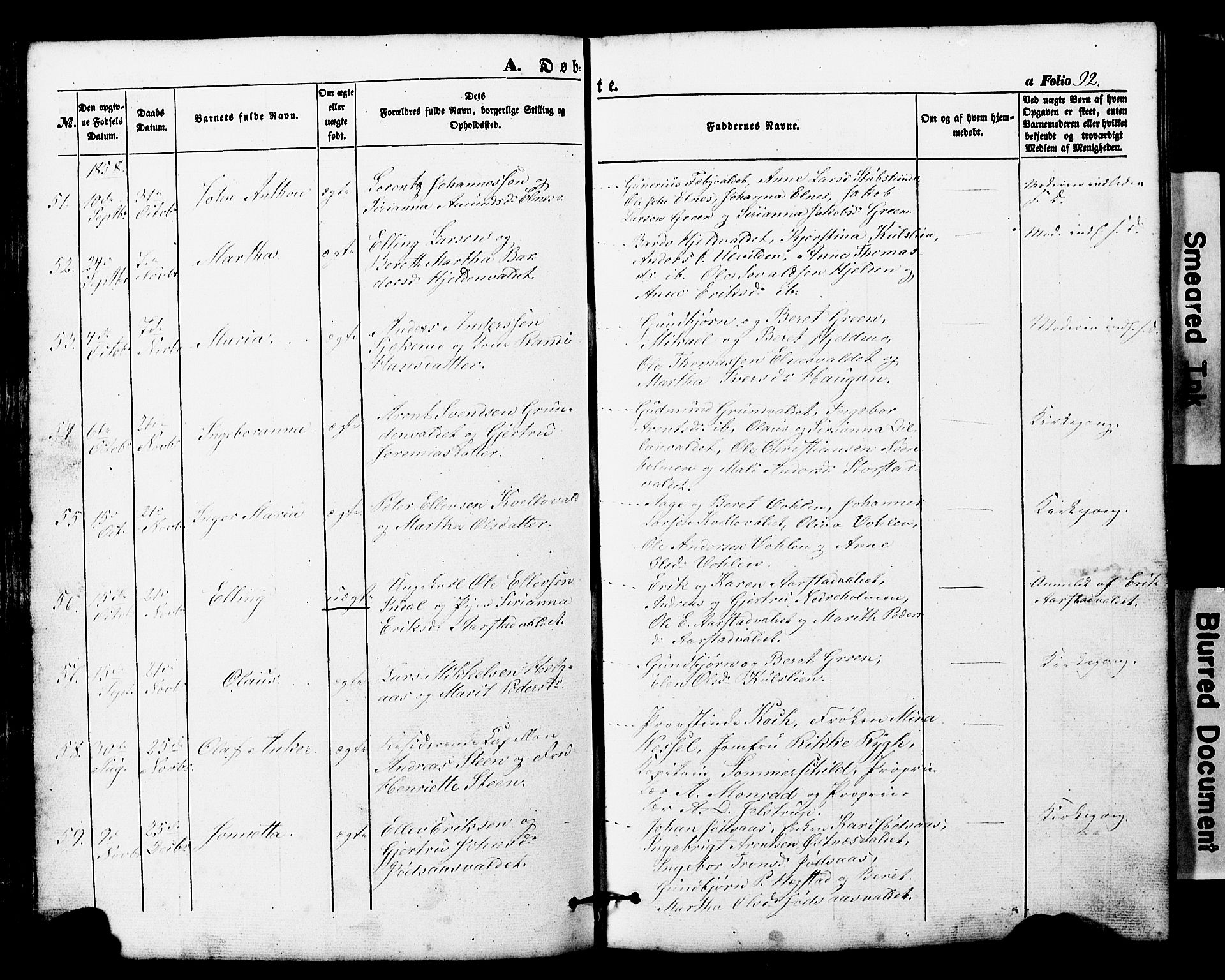 Ministerialprotokoller, klokkerbøker og fødselsregistre - Nord-Trøndelag, AV/SAT-A-1458/724/L0268: Parish register (copy) no. 724C04, 1846-1878, p. 92