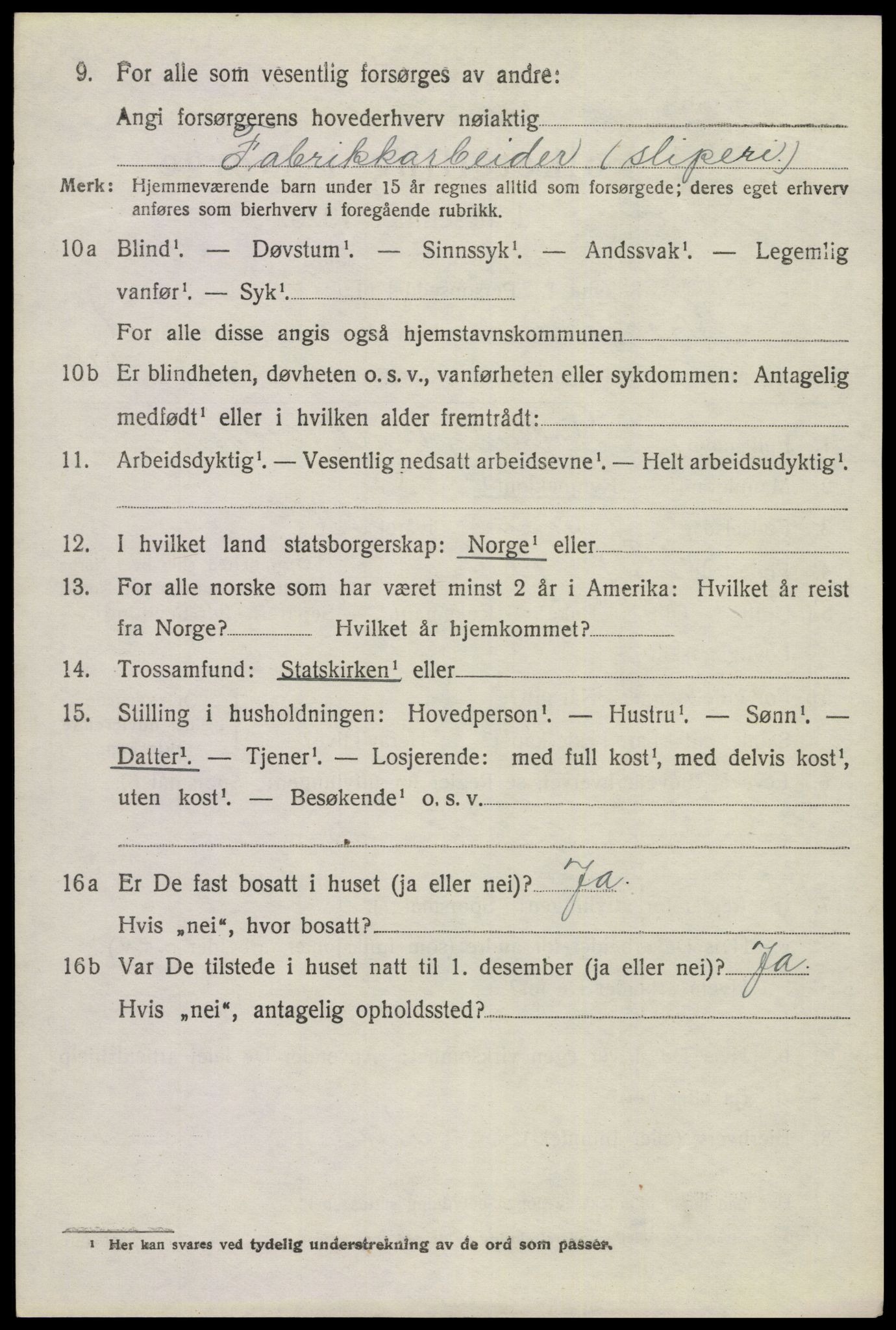 SAKO, 1920 census for Gjerpen, 1920, p. 2705