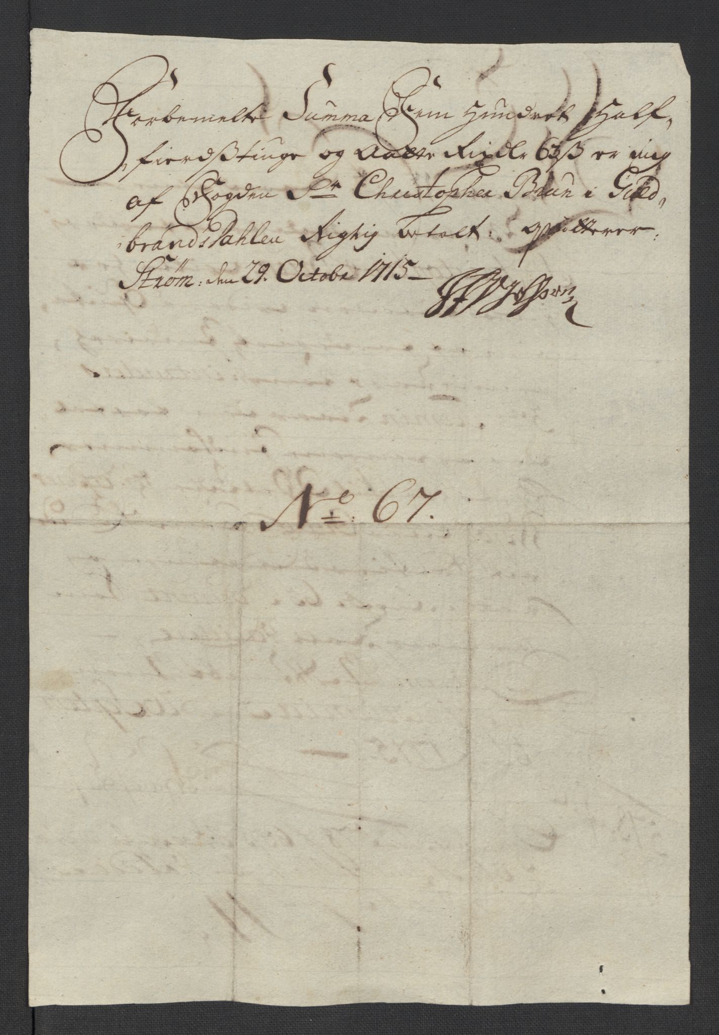 Rentekammeret inntil 1814, Reviderte regnskaper, Fogderegnskap, AV/RA-EA-4092/R17/L1184: Fogderegnskap Gudbrandsdal, 1715, p. 285