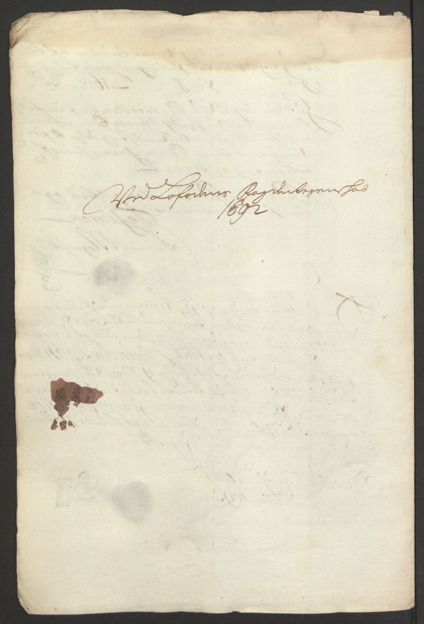 Rentekammeret inntil 1814, Reviderte regnskaper, Fogderegnskap, RA/EA-4092/R67/L4675: Fogderegnskap Vesterålen, Andenes og Lofoten, 1691-1693, p. 201