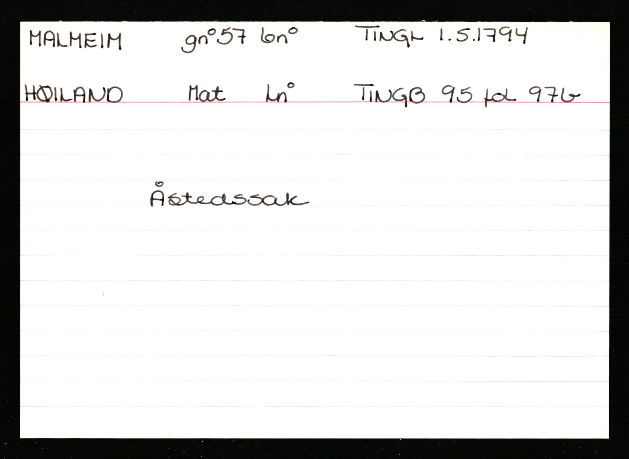 Statsarkivet i Stavanger, AV/SAST-A-101971/03/Y/Ym/L0037: Åstedskort sortert etter gårdsnavn: Lædre - Mauland, 1600-1950, p. 382
