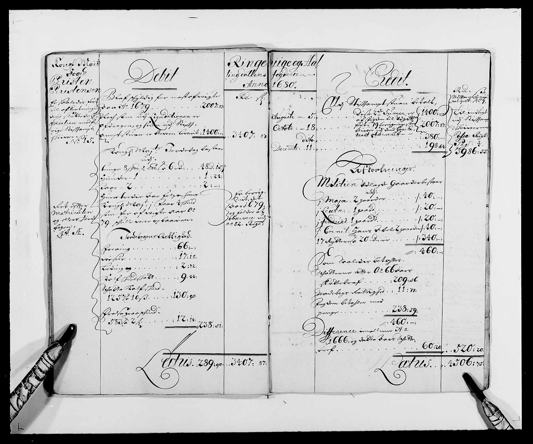 Rentekammeret inntil 1814, Reviderte regnskaper, Fogderegnskap, RA/EA-4092/R21/L1443: Fogderegnskap Ringerike og Hallingdal, 1678-1680, p. 21