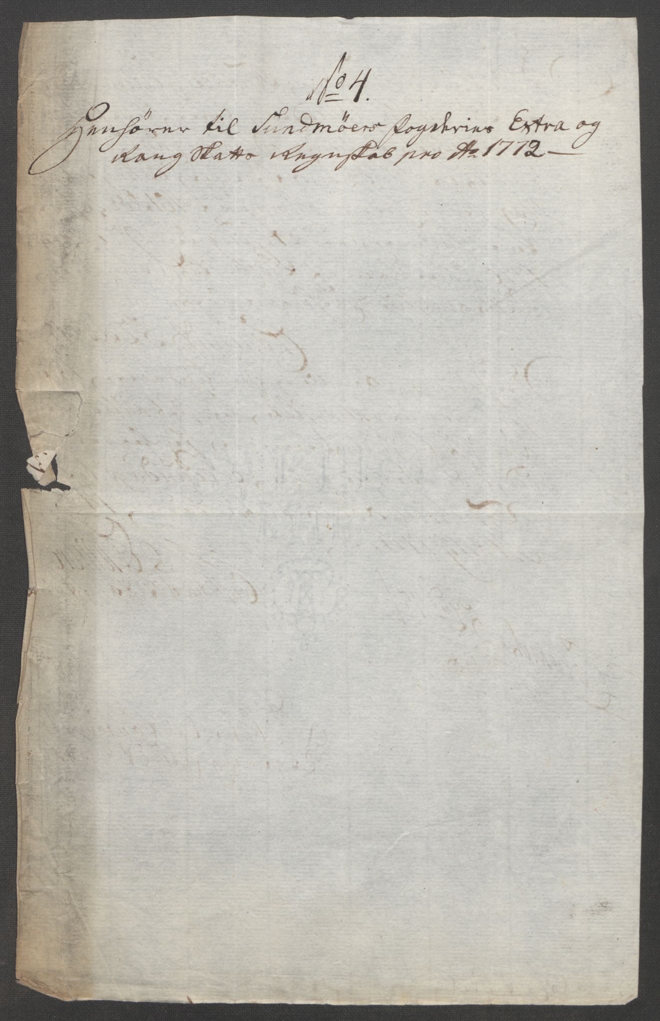 Rentekammeret inntil 1814, Reviderte regnskaper, Fogderegnskap, RA/EA-4092/R54/L3645: Ekstraskatten Sunnmøre, 1762-1772, p. 346