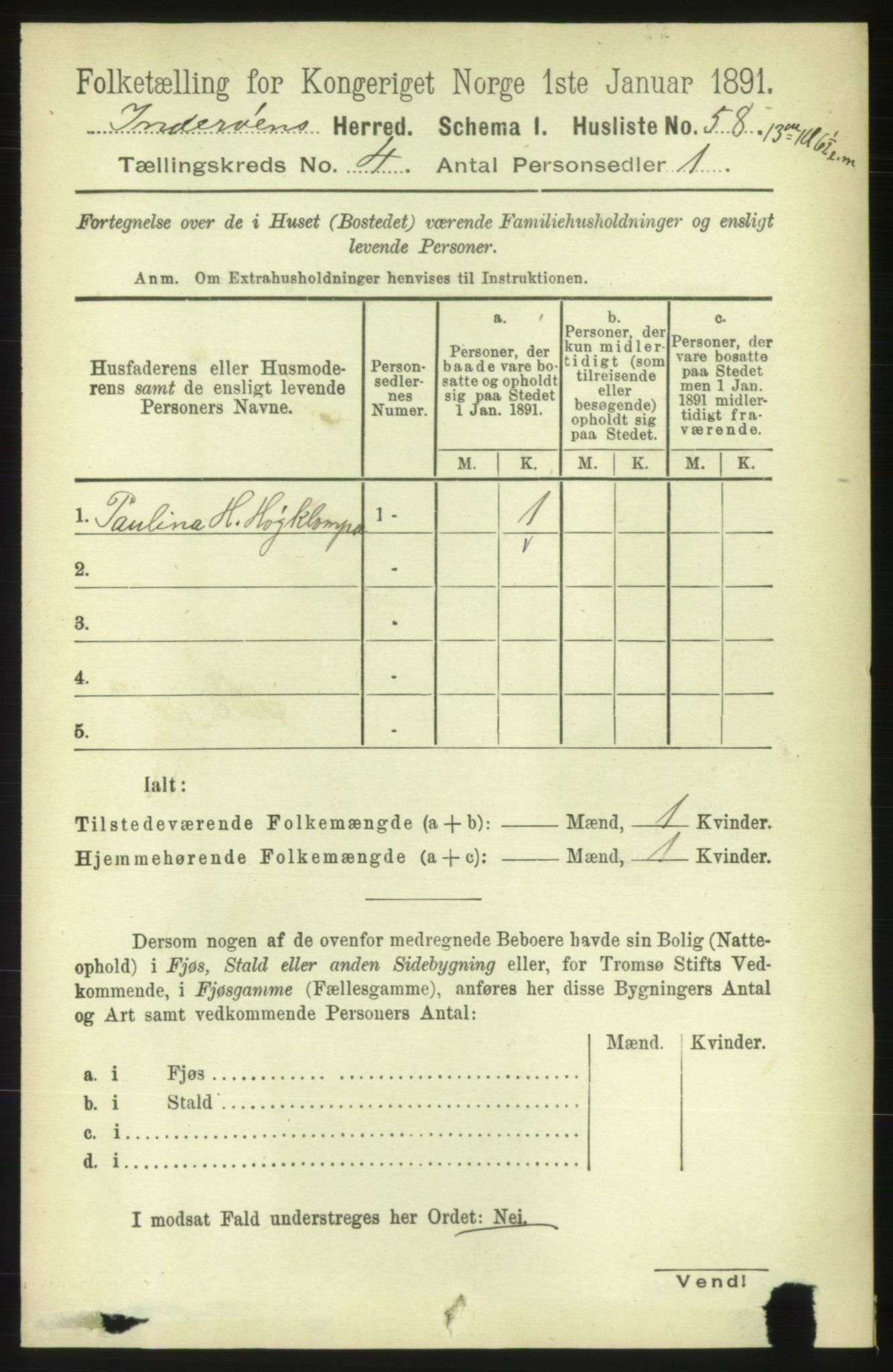 RA, 1891 census for 1729 Inderøy, 1891, p. 2340