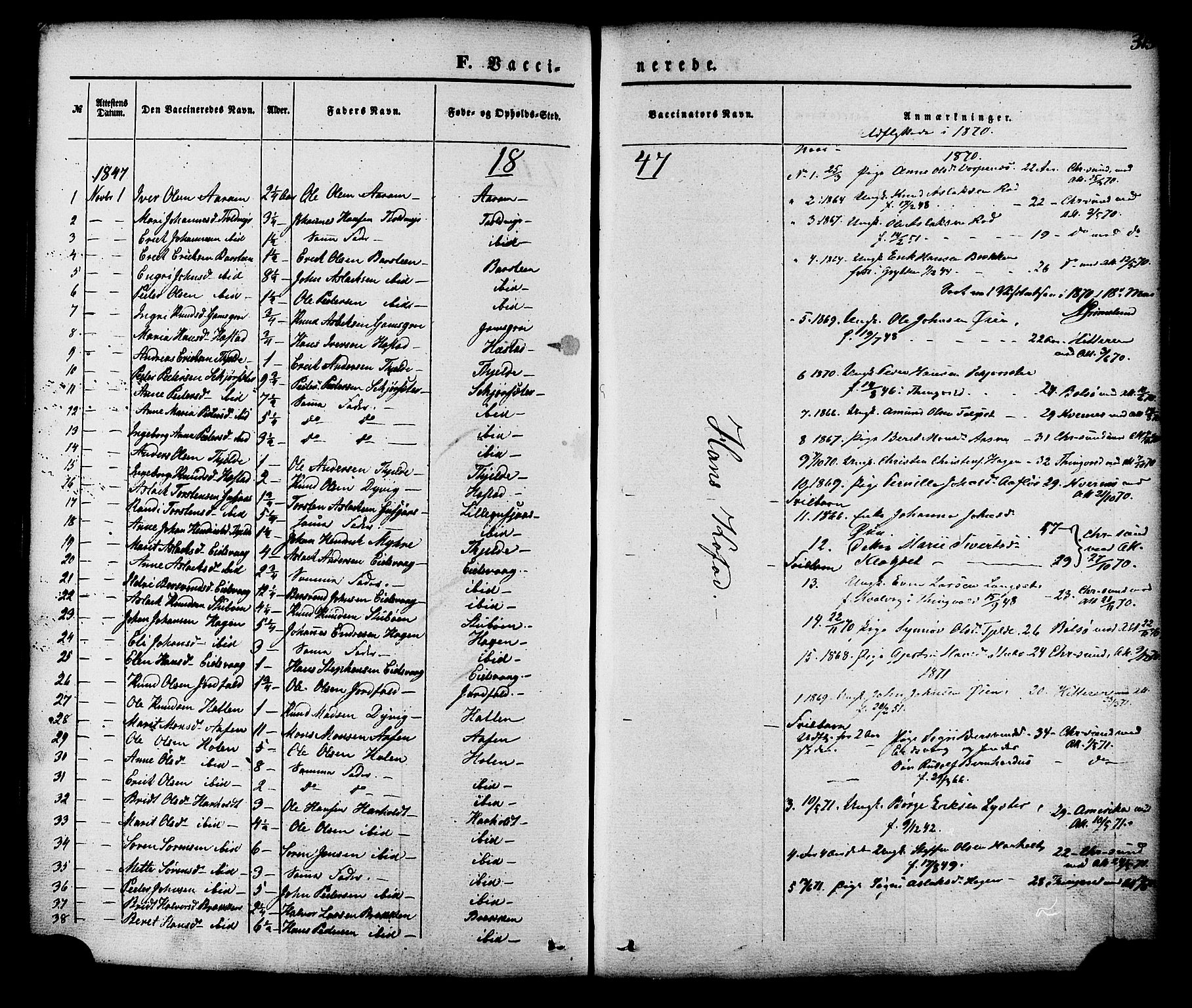 Ministerialprotokoller, klokkerbøker og fødselsregistre - Møre og Romsdal, SAT/A-1454/551/L0625: Parish register (official) no. 551A05, 1846-1879, p. 313