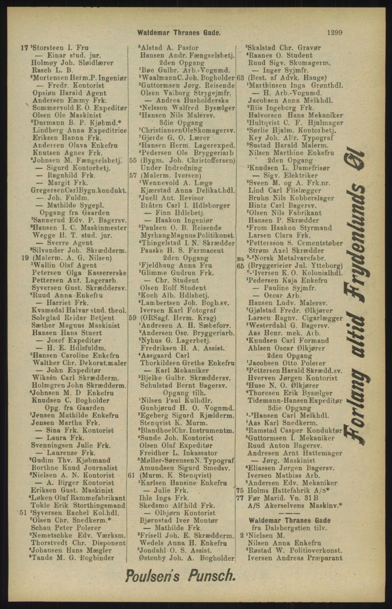 Kristiania/Oslo adressebok, PUBL/-, 1904, p. 1299