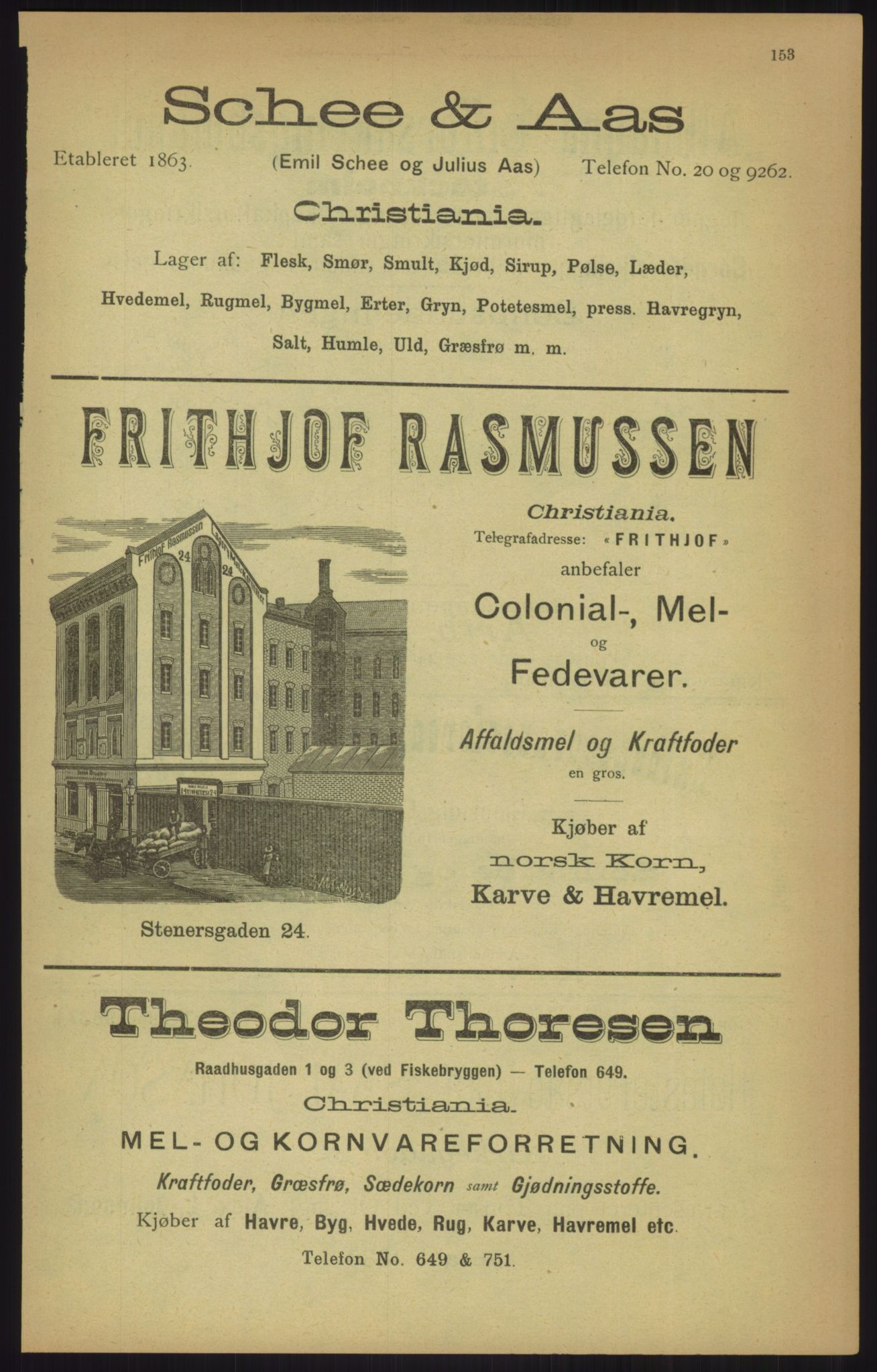 Kristiania/Oslo adressebok, PUBL/-, 1905, p. 153