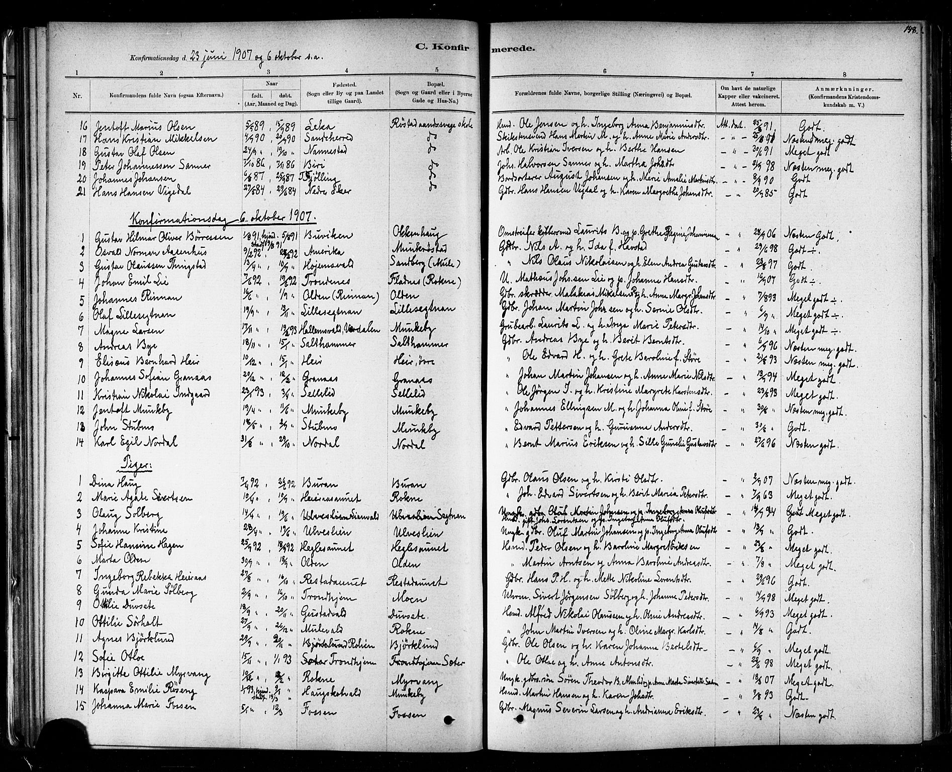 Ministerialprotokoller, klokkerbøker og fødselsregistre - Nord-Trøndelag, SAT/A-1458/721/L0208: Parish register (copy) no. 721C01, 1880-1917, p. 148