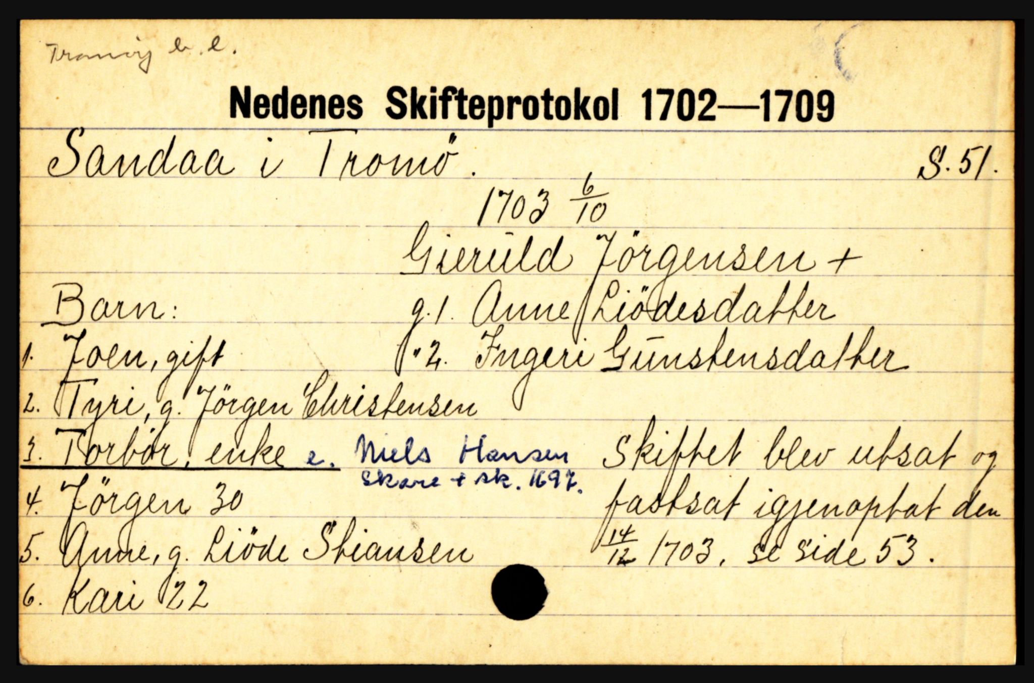 Nedenes sorenskriveri før 1824, AV/SAK-1221-0007/H, p. 25977