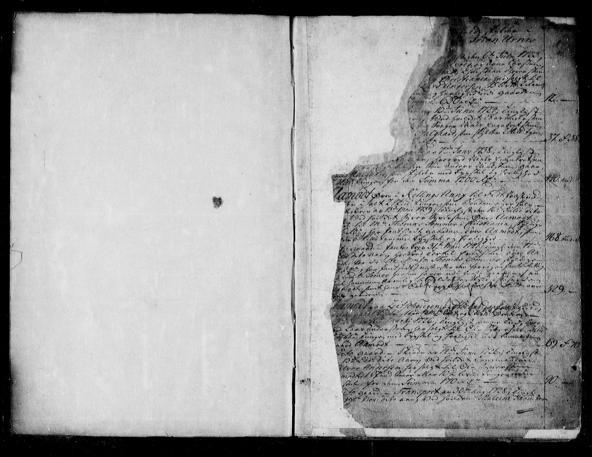 Nedre Romerike sorenskriveri, SAO/A-10469/G/Ga/Gaa/L0003: Mortgage register no. I 3, 1722-1742, p. 1