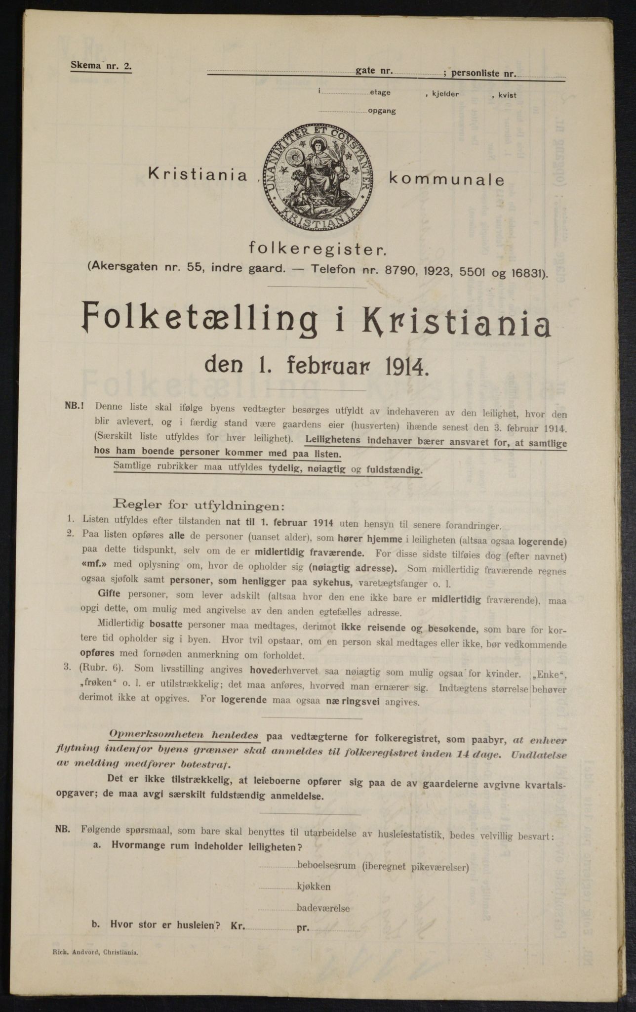 OBA, Municipal Census 1914 for Kristiania, 1914, p. 81246