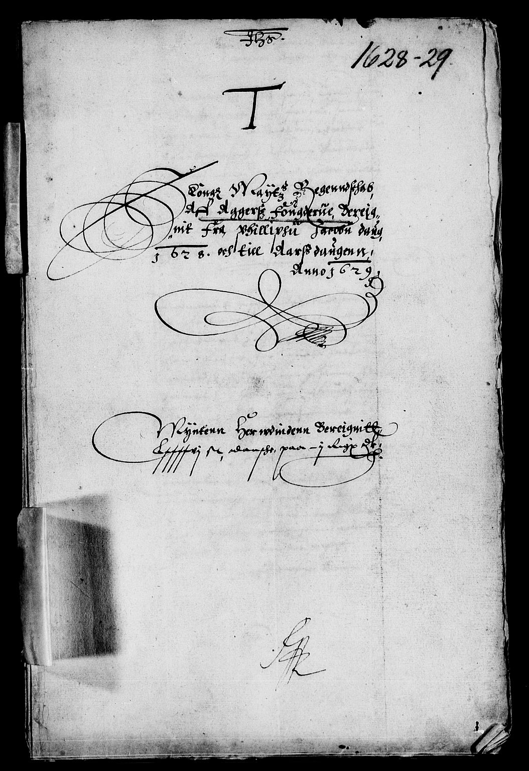 Rentekammeret inntil 1814, Reviderte regnskaper, Lensregnskaper, AV/RA-EA-5023/R/Rb/Rba/L0087: Akershus len, 1628-1629