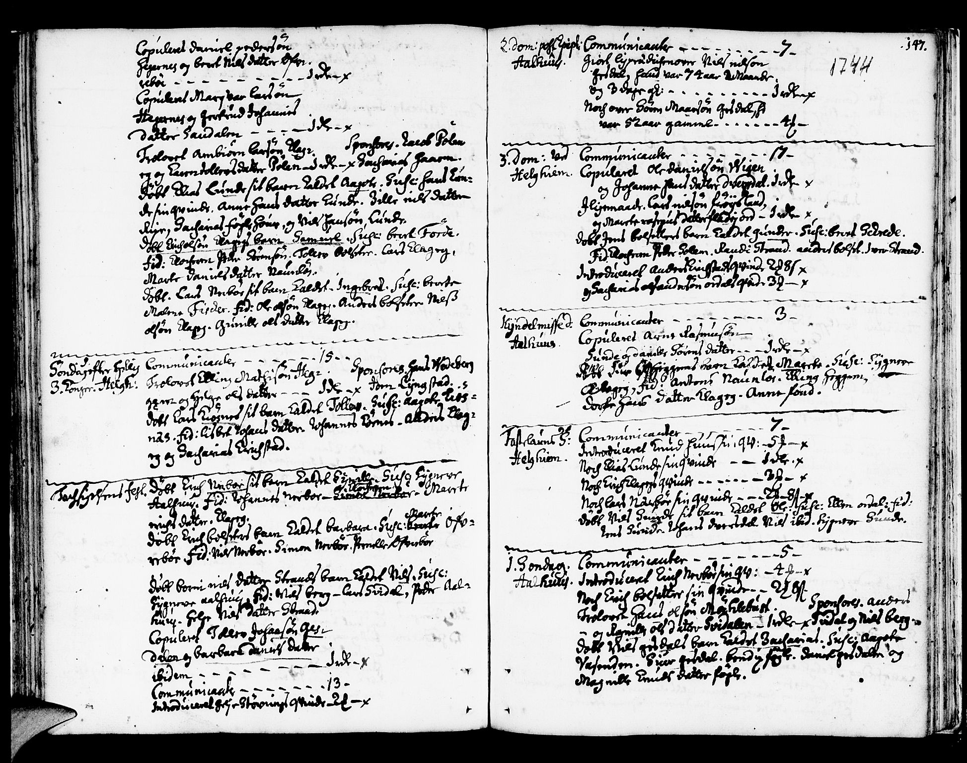 Jølster sokneprestembete, AV/SAB-A-80701/H/Haa/Haaa/L0002: Parish register (official) no. A 2, 1731-1749, p. 146-147