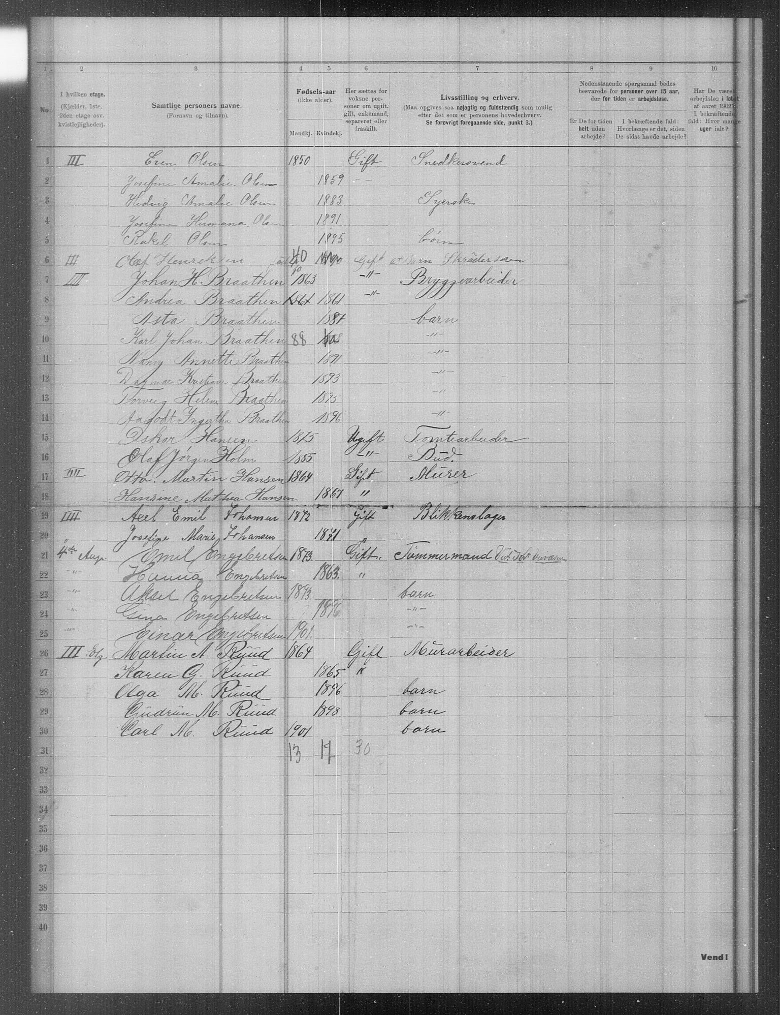 OBA, Municipal Census 1902 for Kristiania, 1902, p. 16841