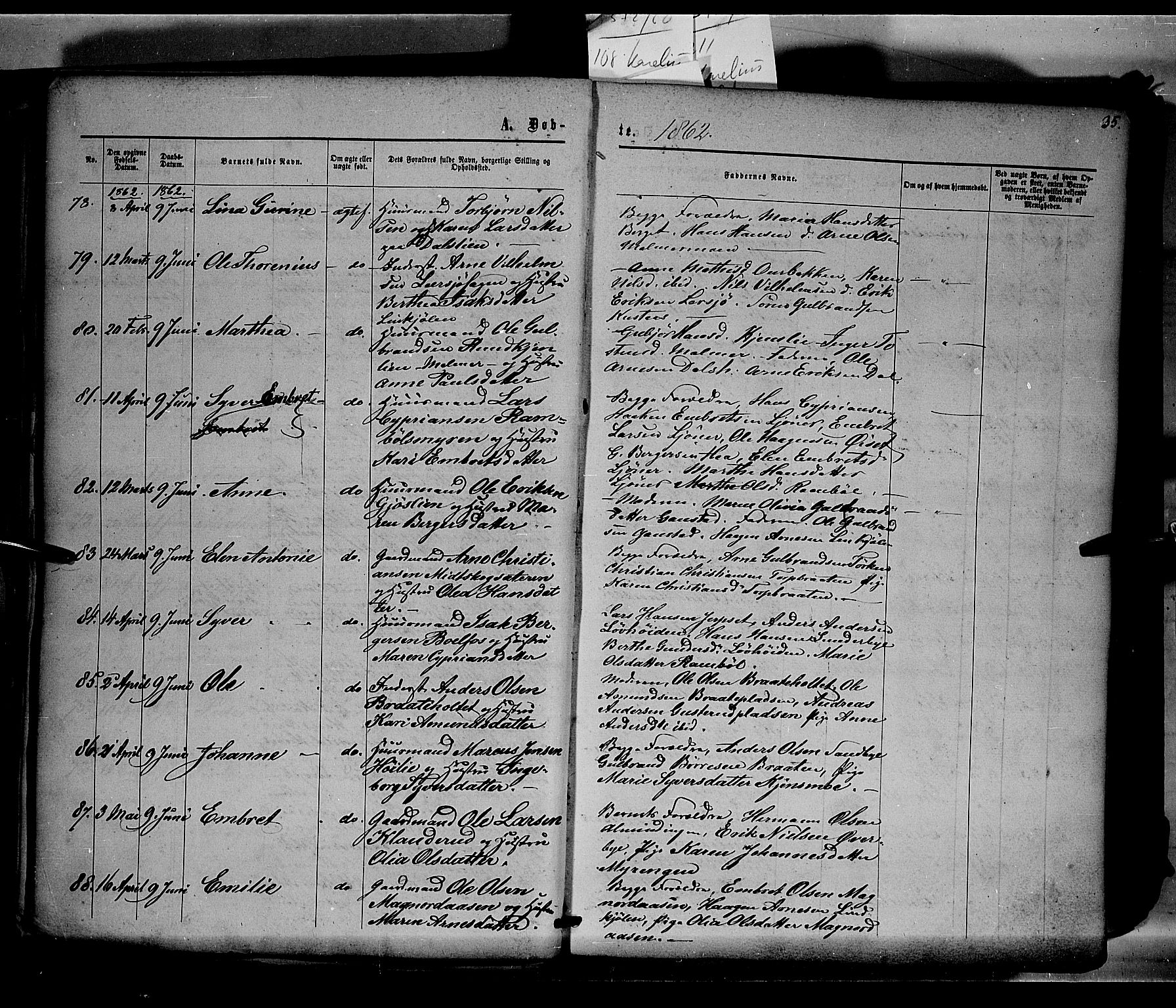 Eidskog prestekontor, AV/SAH-PREST-026/H/Ha/Haa/L0001: Parish register (official) no. 1, 1860-1867, p. 35