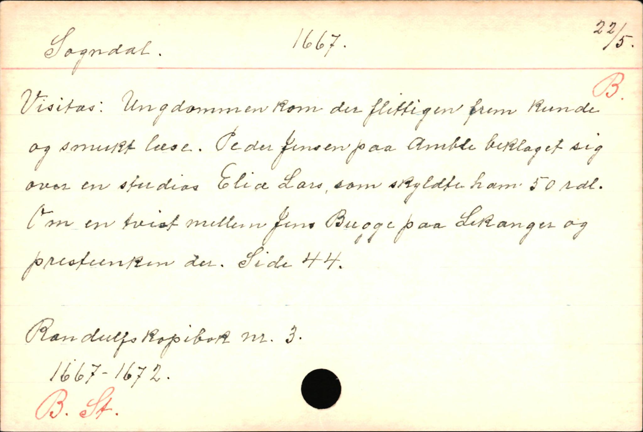 Haugen, Johannes - lærer, AV/SAB-SAB/PA-0036/01/L0001: Om klokkere og lærere, 1521-1904, p. 8697