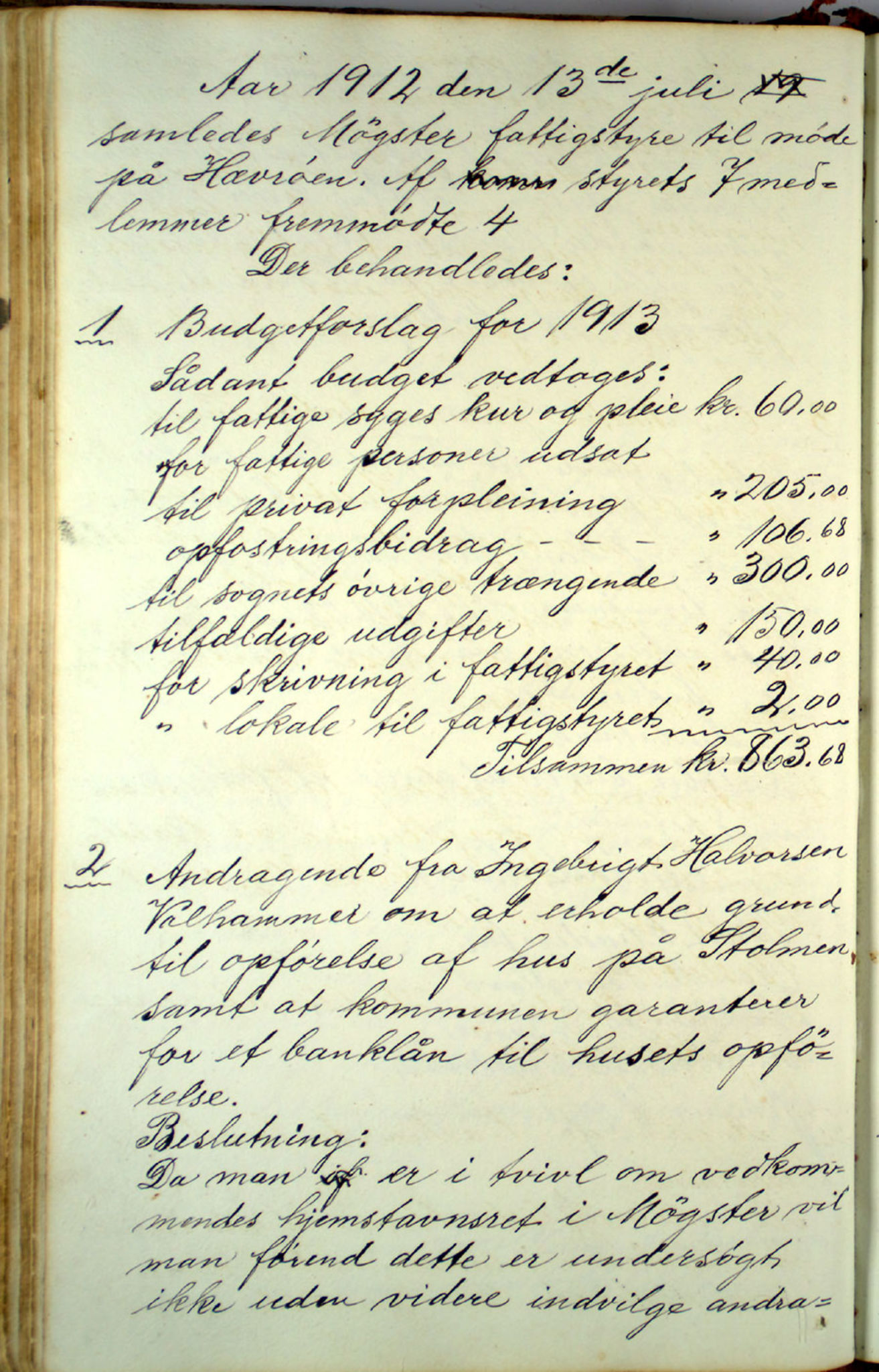 Austevoll kommune. Fattigstyret, IKAH/1244-311/A/Aa/L0001: Møtebok for Møgster fattigkommisjon og fattigstyre, 1846-1920, p. 177b