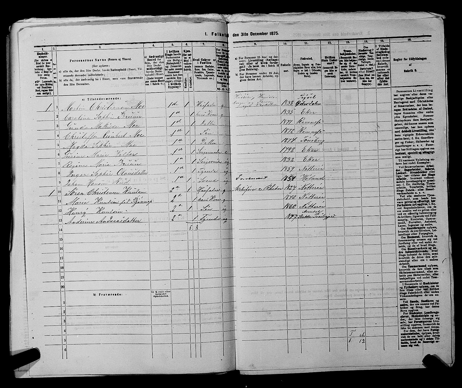 SAKO, 1875 census for 0705P Tønsberg, 1875, p. 769