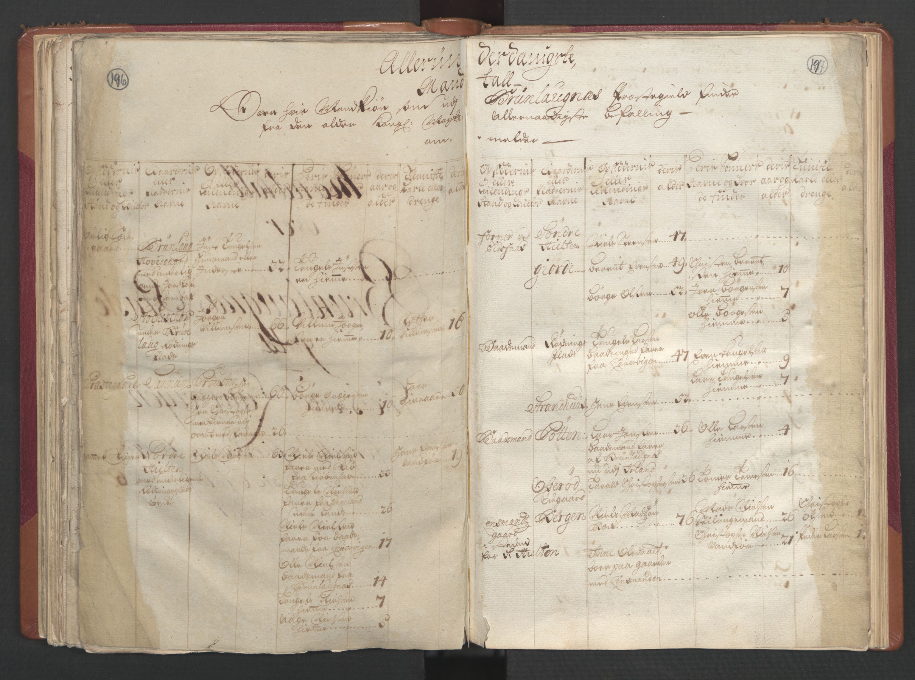 RA, Census (manntall) 1701, no. 2: Solør, Odal og Østerdal fogderi and Larvik grevskap, 1701, p. 196-197