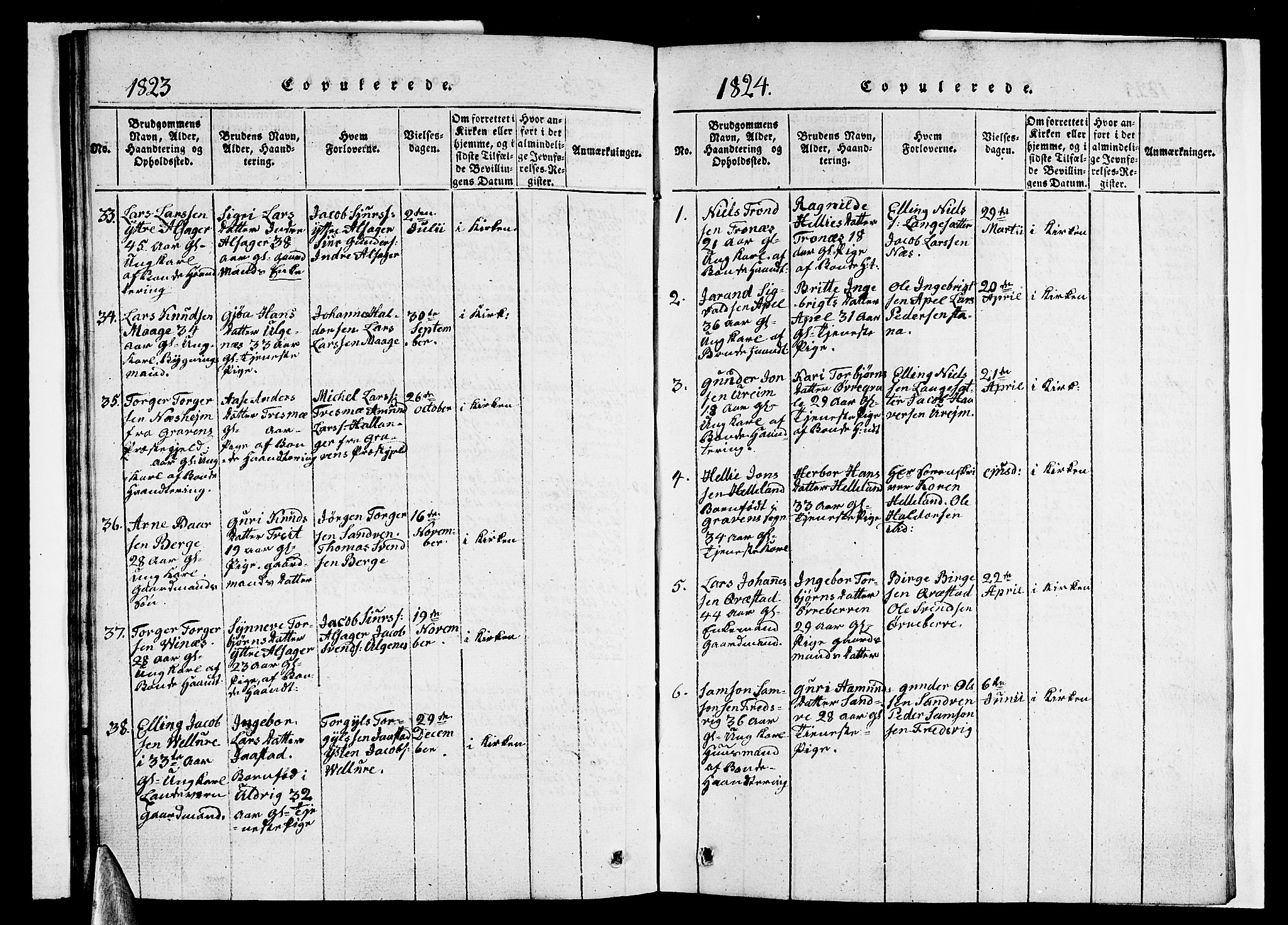 Ullensvang sokneprestembete, SAB/A-78701/H/Haa: Parish register (official) no. A 9, 1819-1826