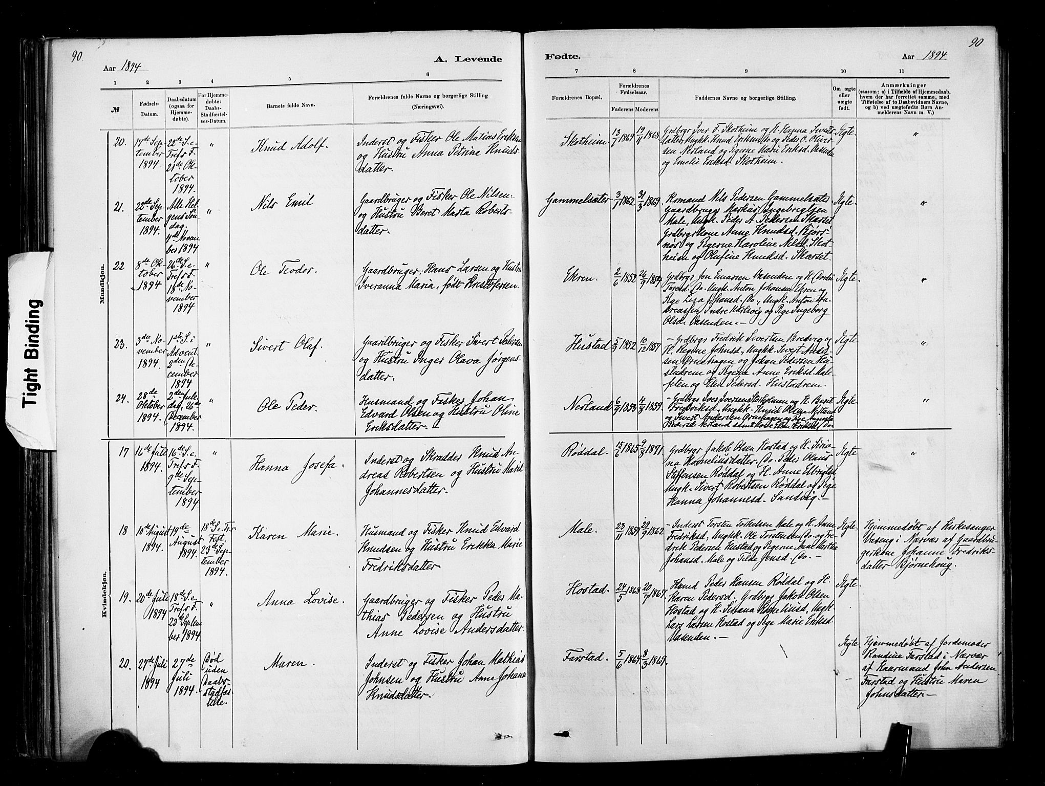 Ministerialprotokoller, klokkerbøker og fødselsregistre - Møre og Romsdal, AV/SAT-A-1454/567/L0778: Parish register (official) no. 567A01, 1881-1903, p. 90